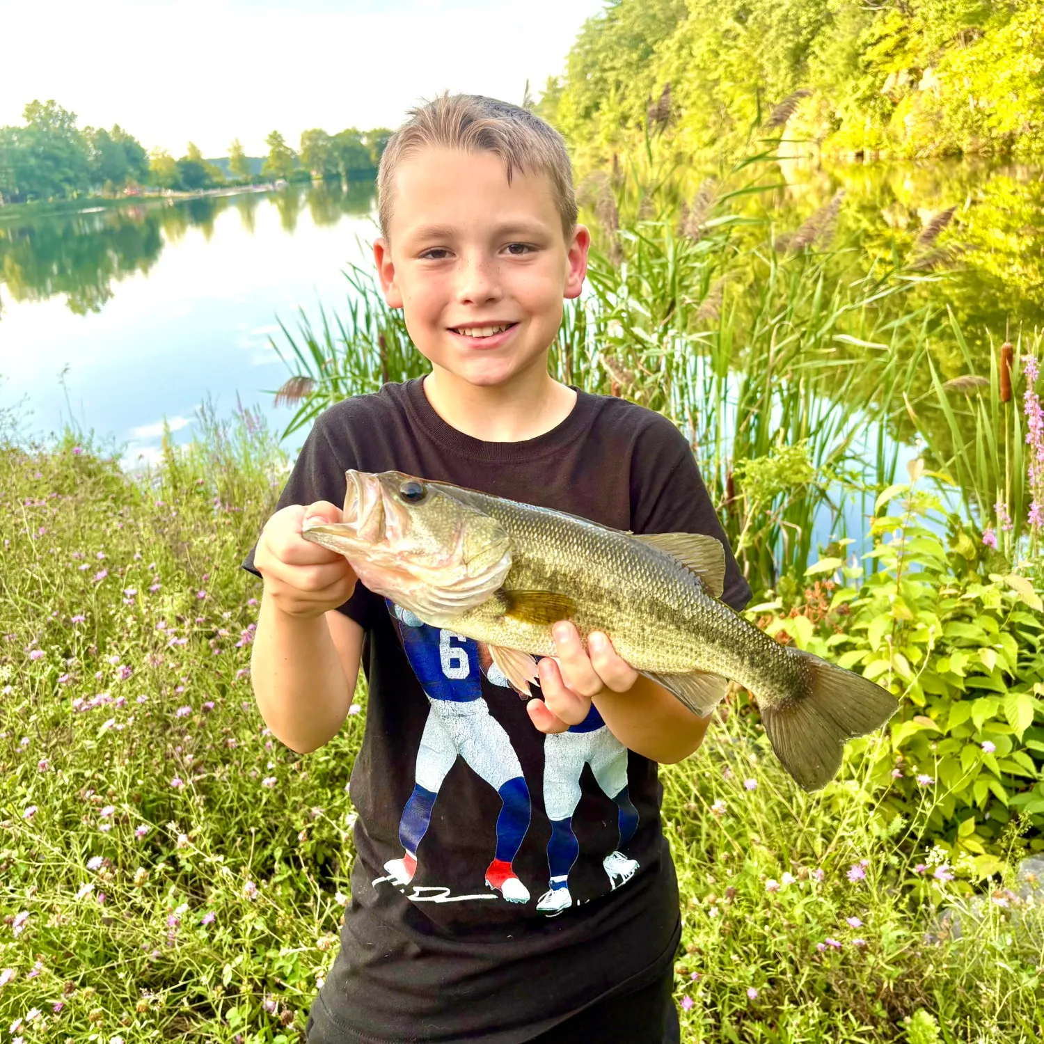 Largemouth bass caught on Fishbrain
