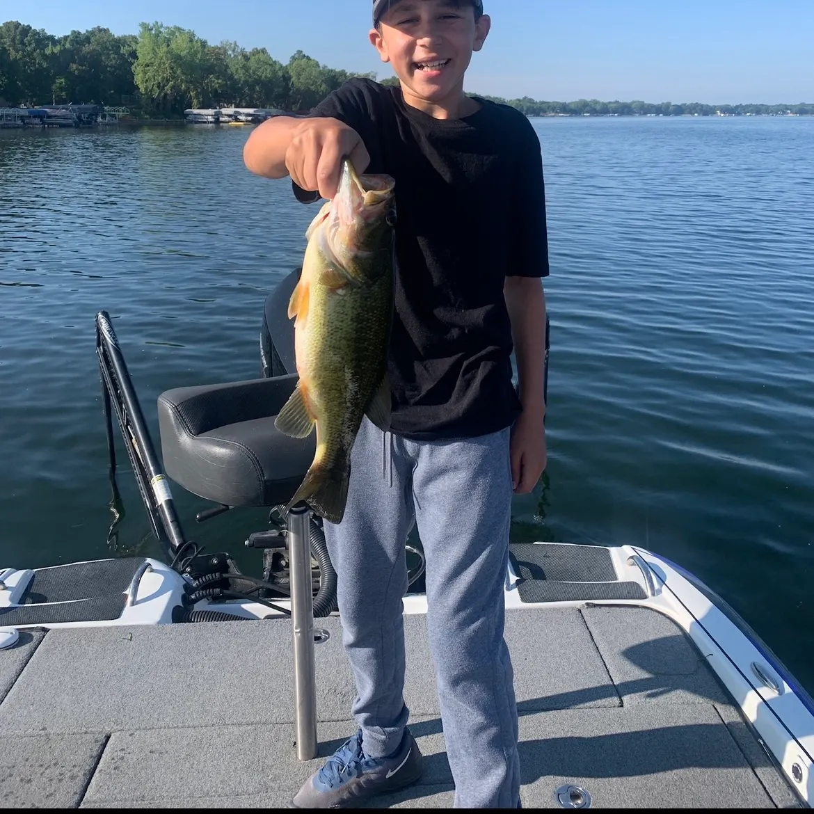 Largemouth bass caught on Fishbrain