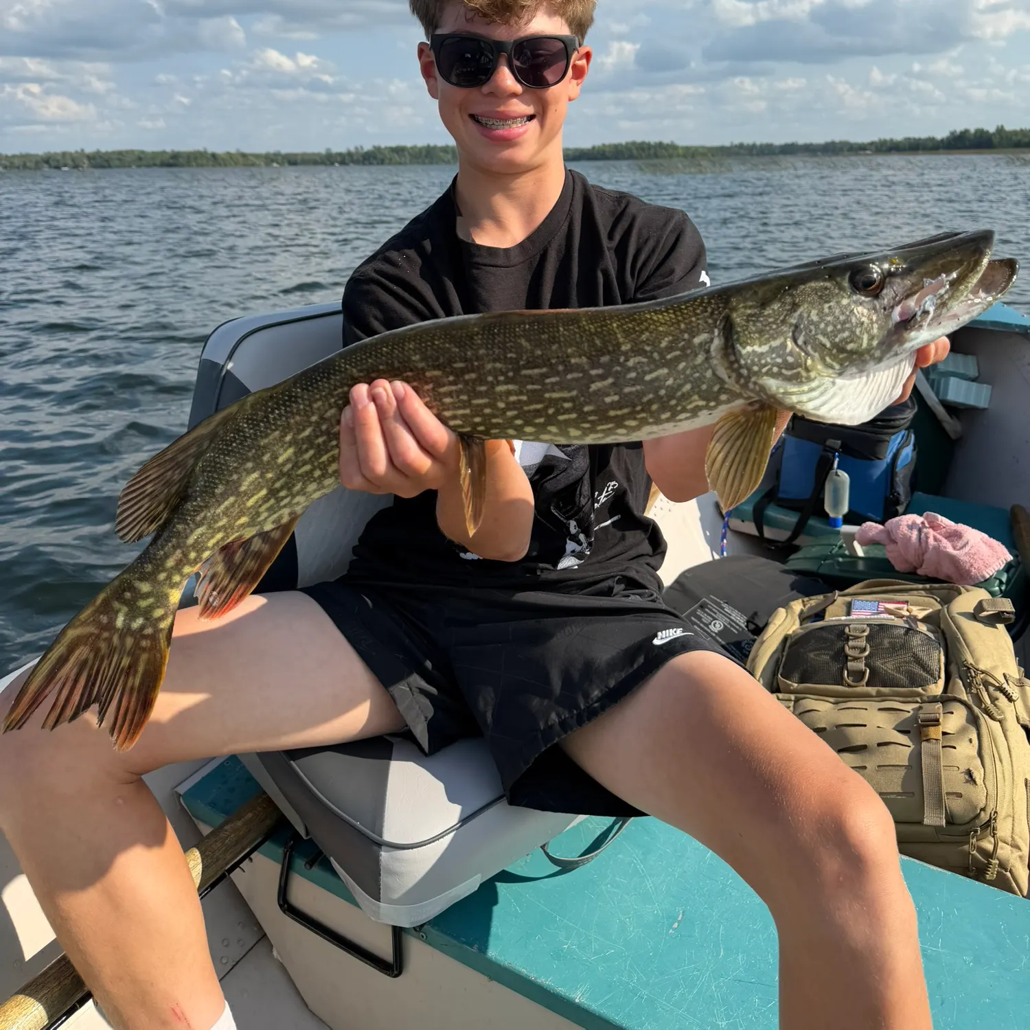 Northern pike caught on Fishbrain