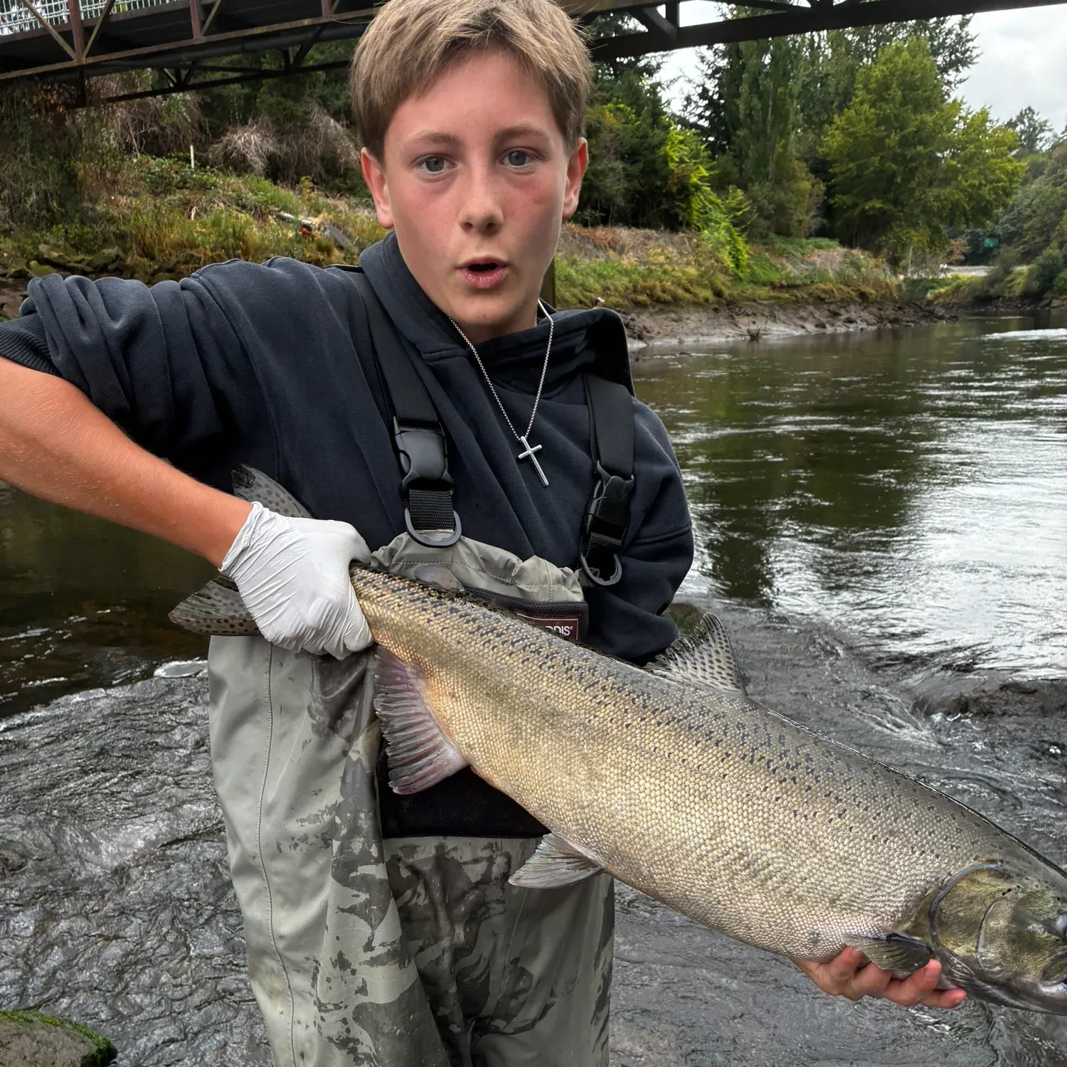 Chinook salmon caught on Fishbrain
