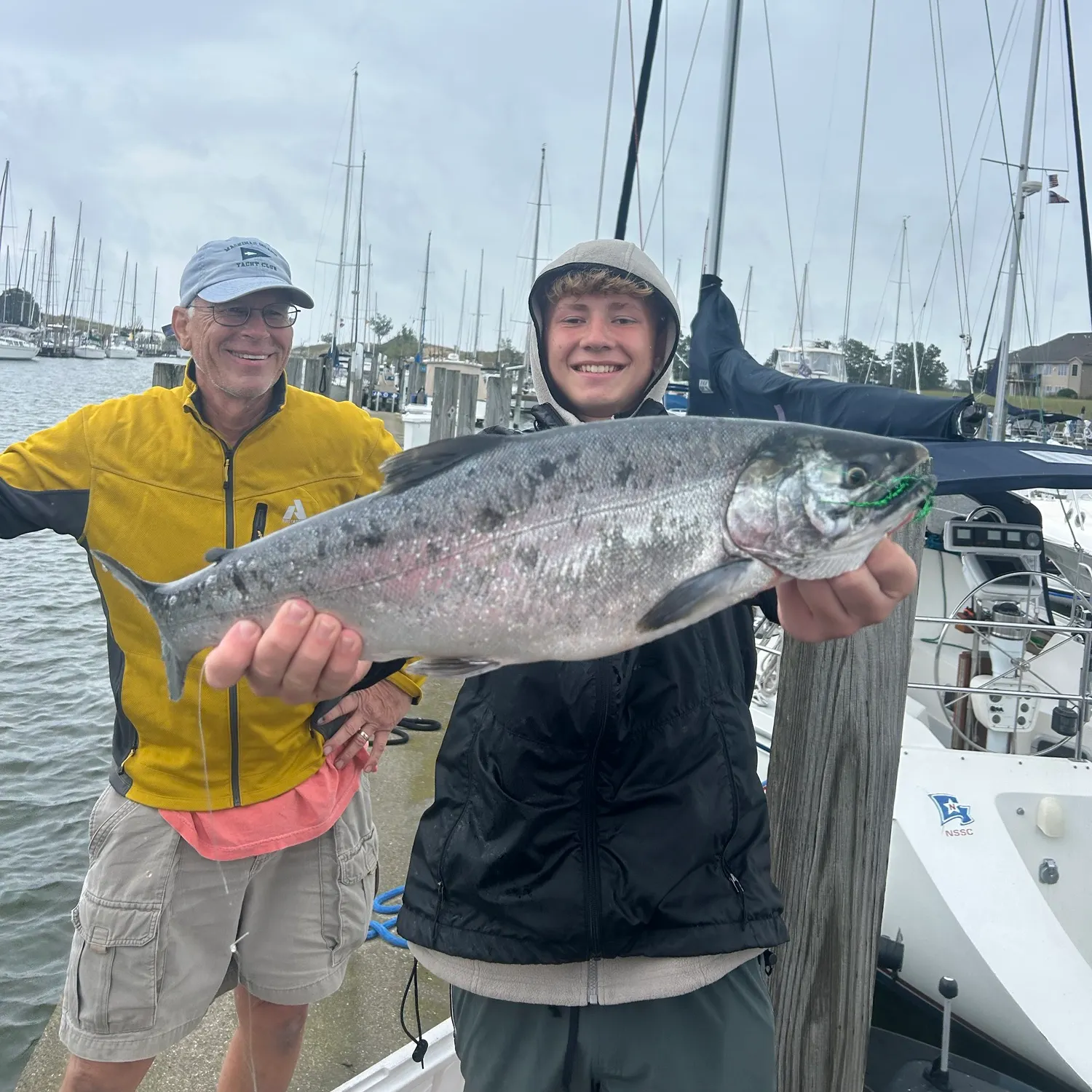 Coho salmon caught on Fishbrain