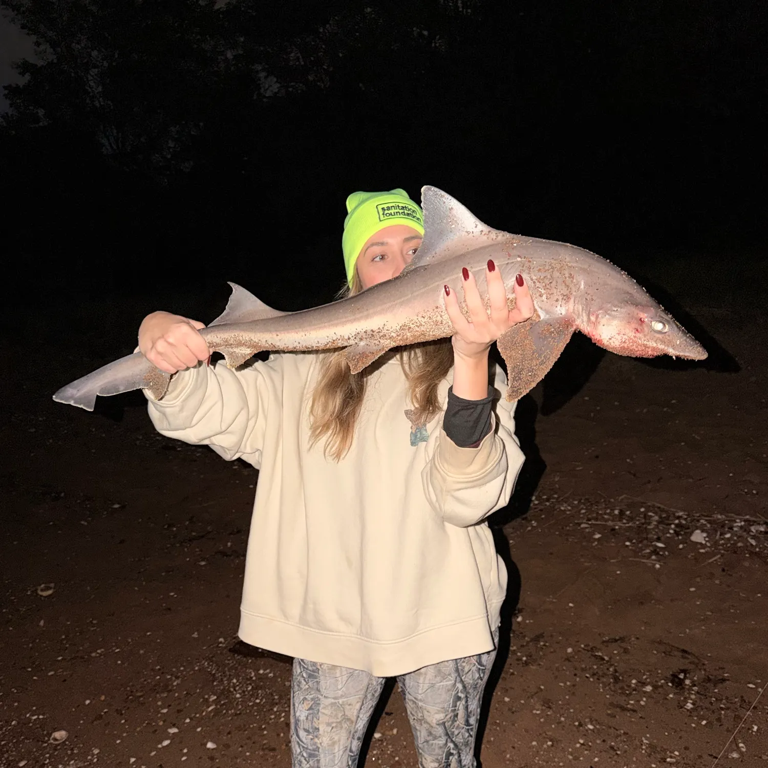 Dusky smooth-hound caught on Fishbrain