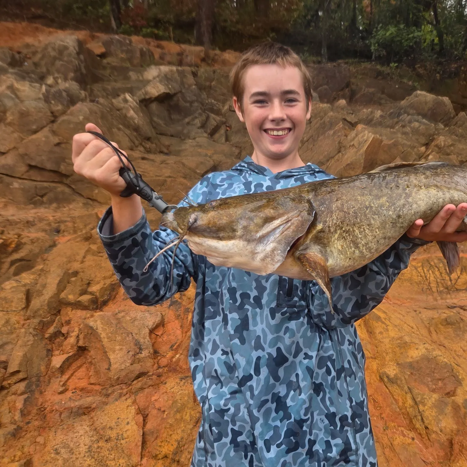Flathead catfish caught on Fishbrain