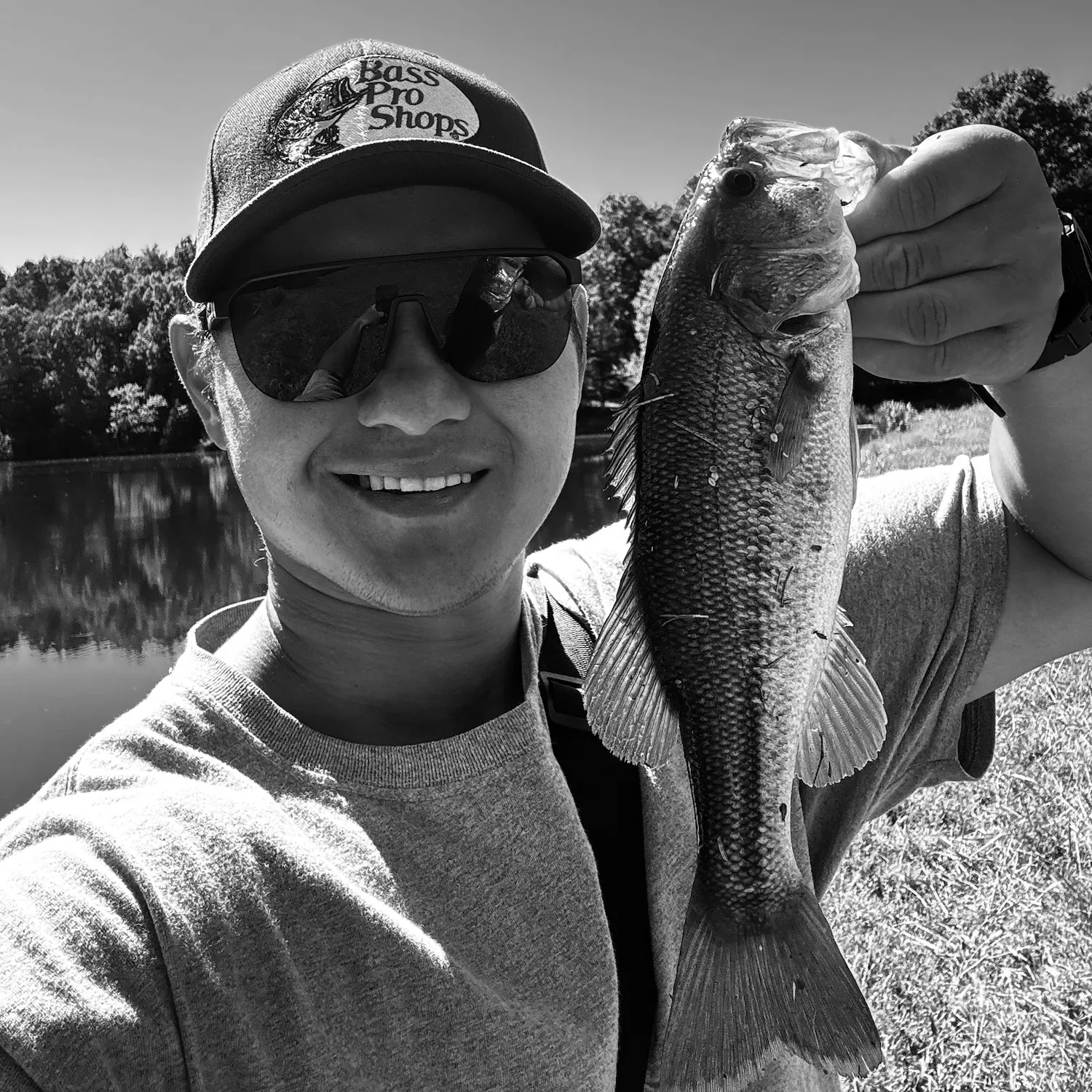 Largemouth bass caught on Fishbrain