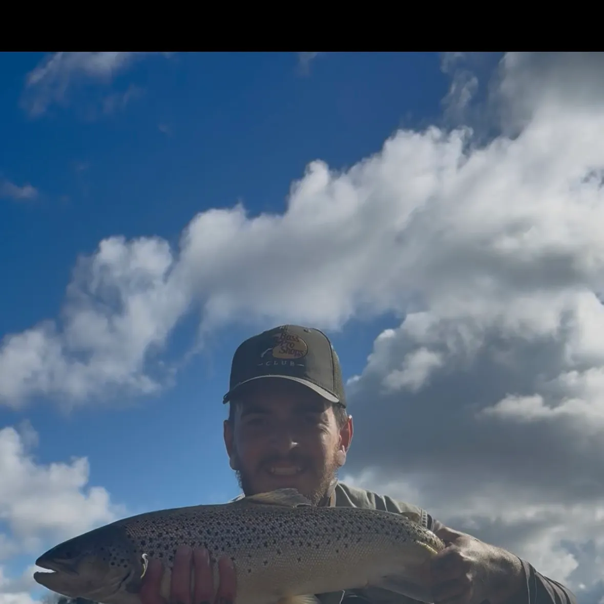 Sea trout caught on Fishbrain