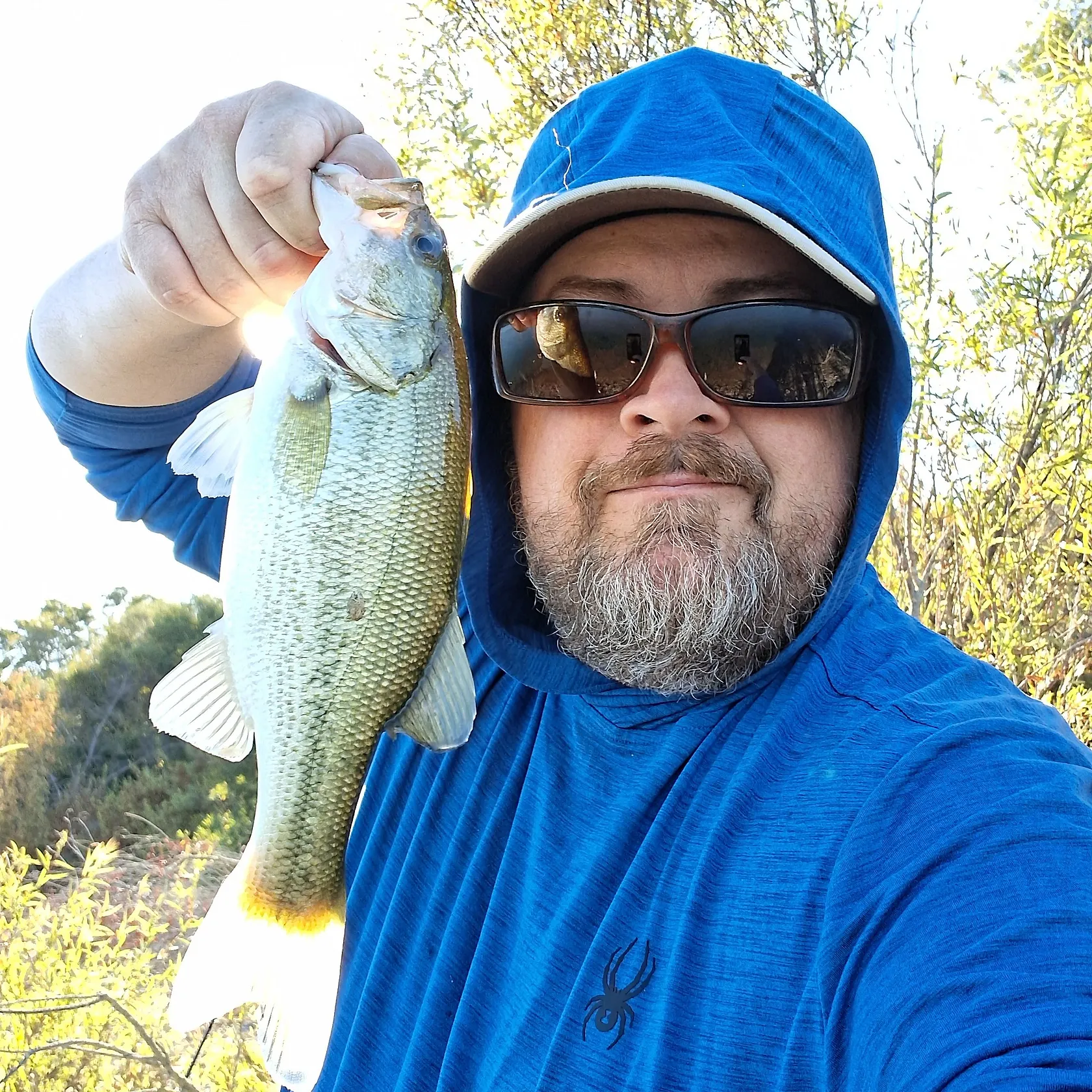 Largemouth bass caught on Fishbrain