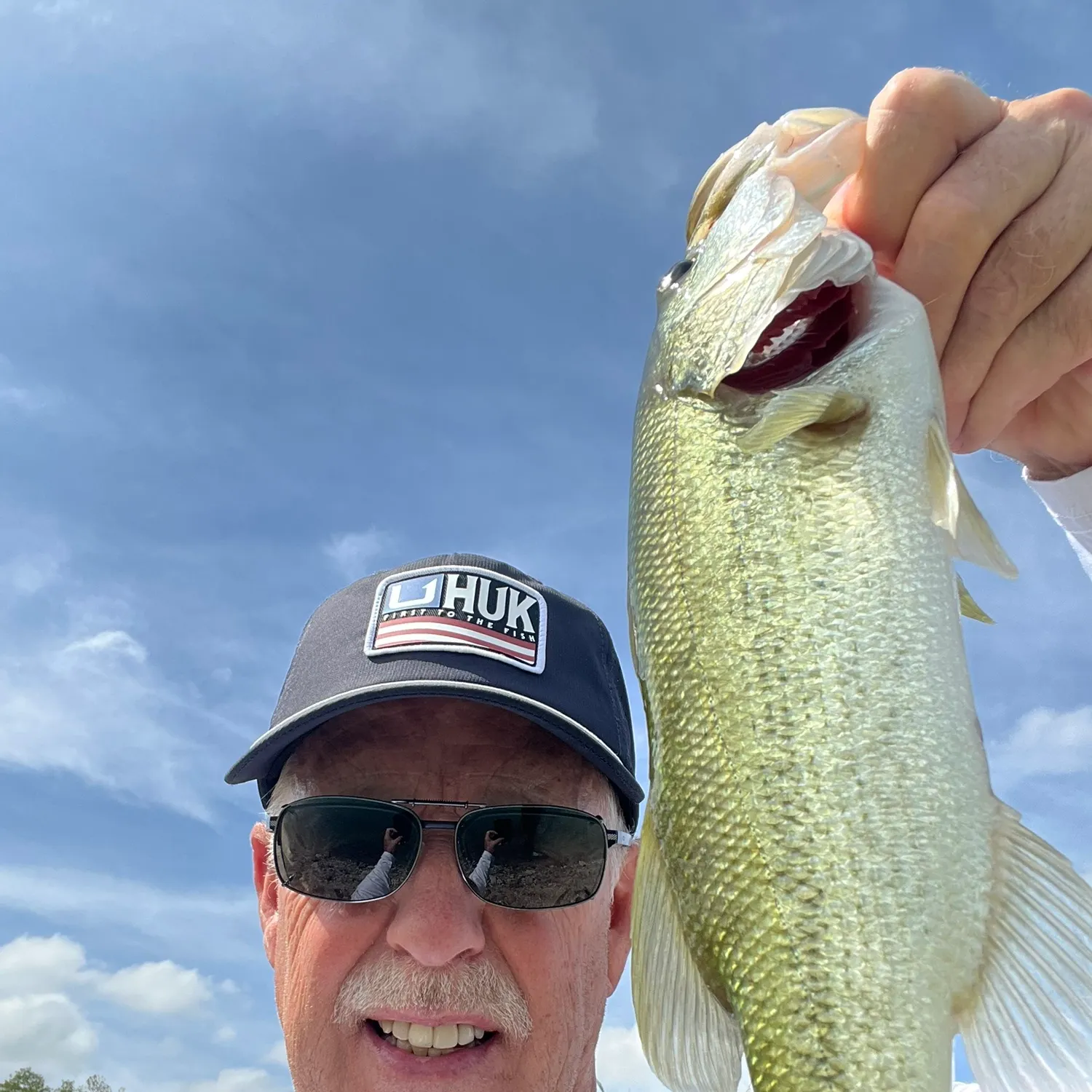 Largemouth bass caught on Fishbrain