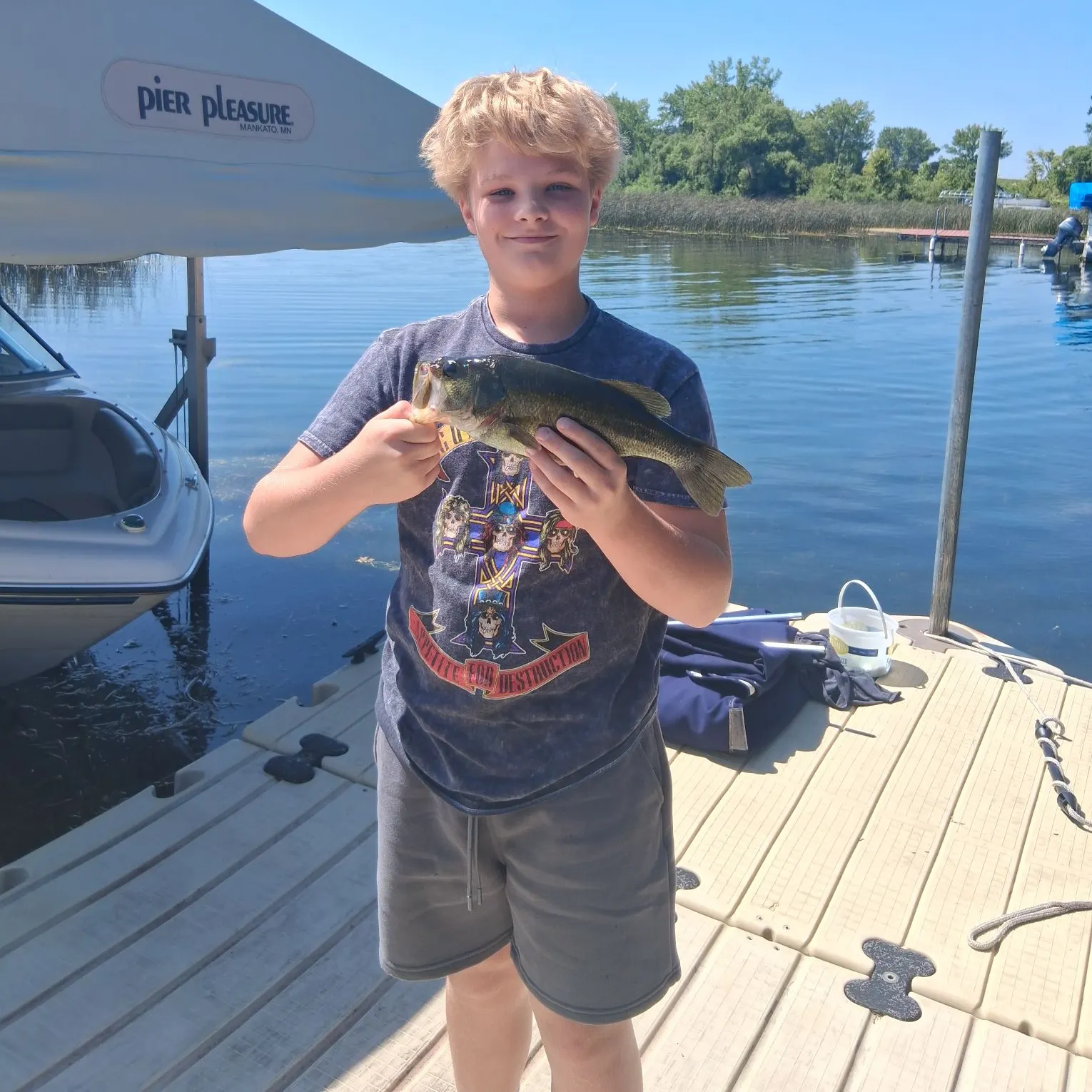 Largemouth bass caught on Fishbrain