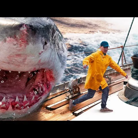 Great white shark caught on Fishbrain