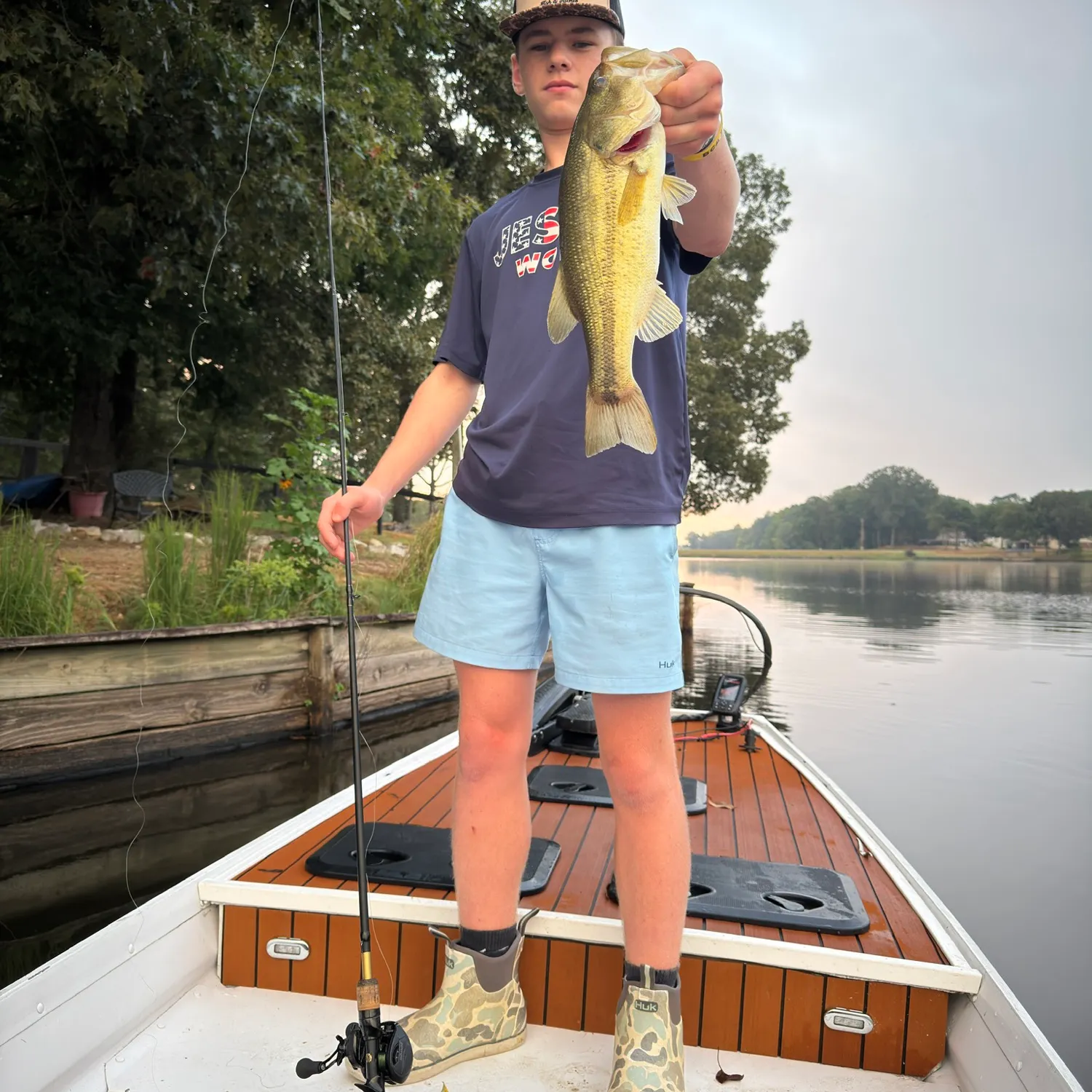 Largemouth bass caught on Fishbrain
