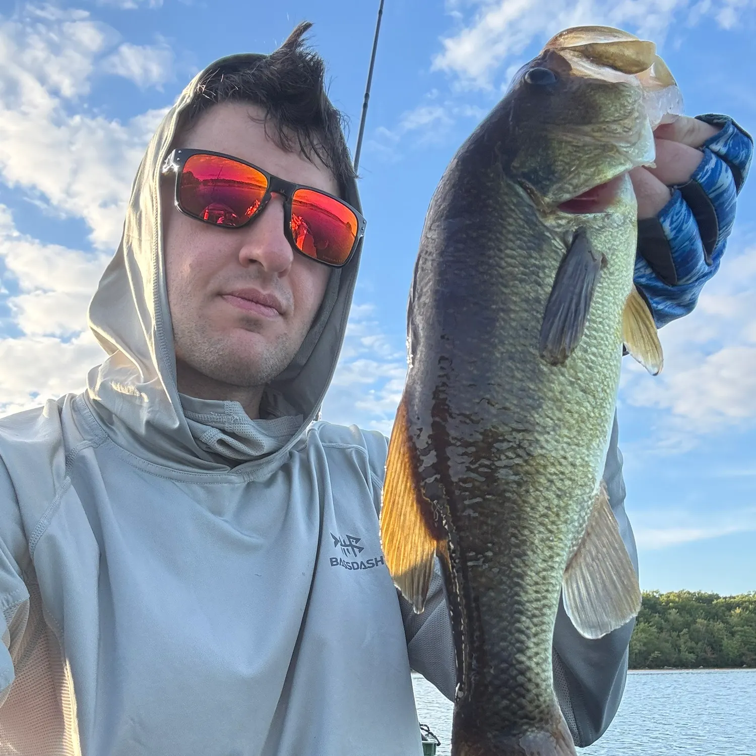 Largemouth bass caught on Fishbrain