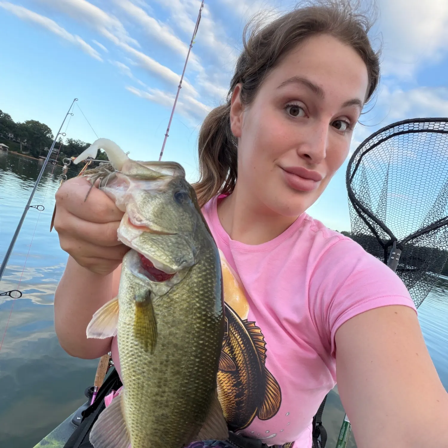 Largemouth bass caught on Fishbrain