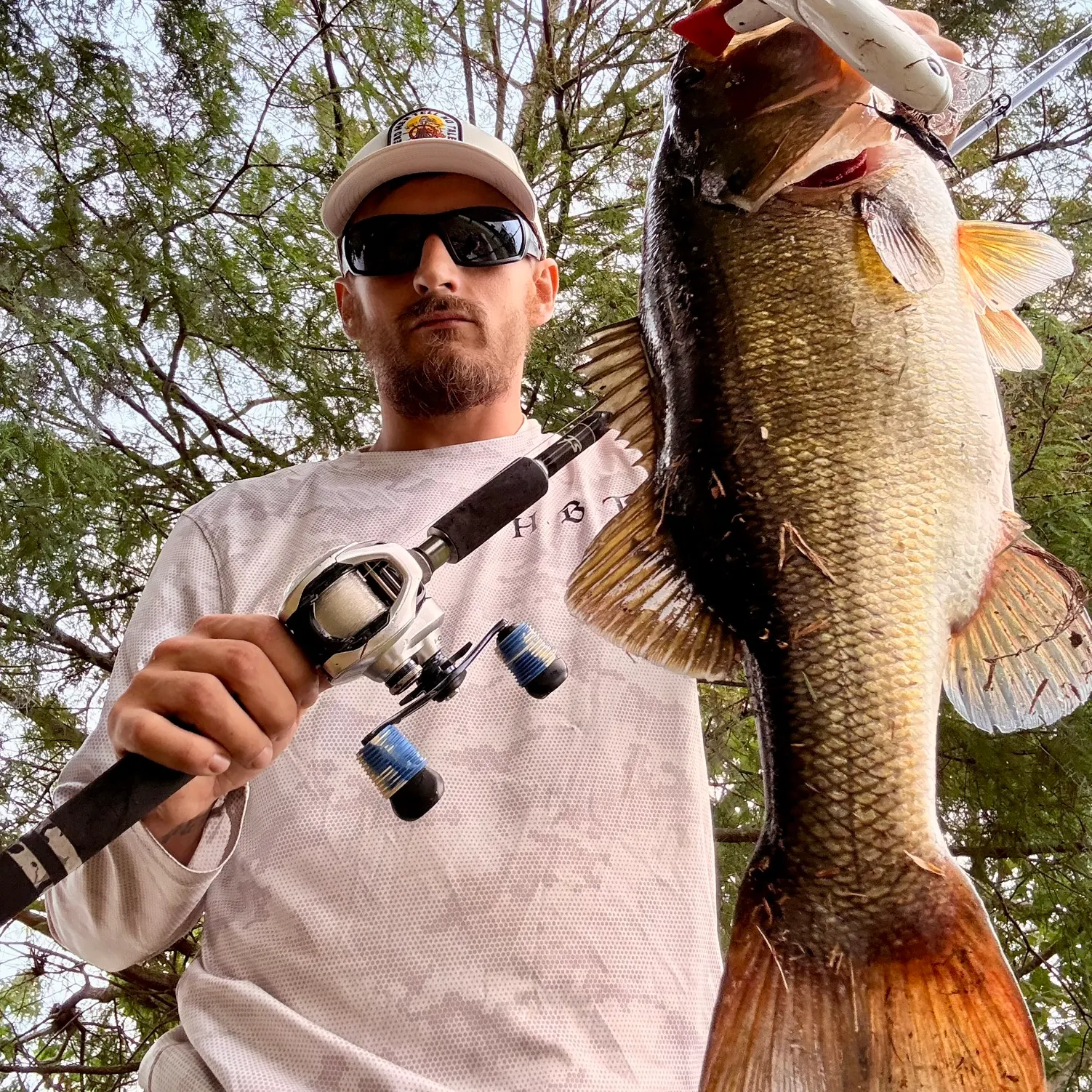 Largemouth bass caught on Fishbrain