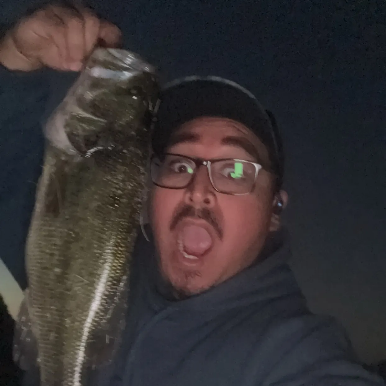 Largemouth bass caught on Fishbrain