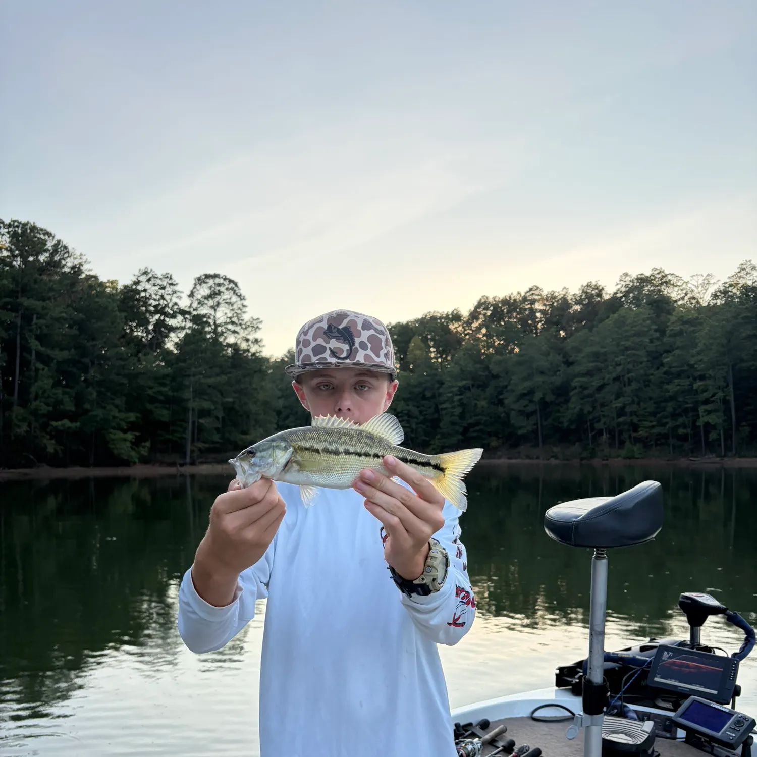 Spotted bass caught on Fishbrain