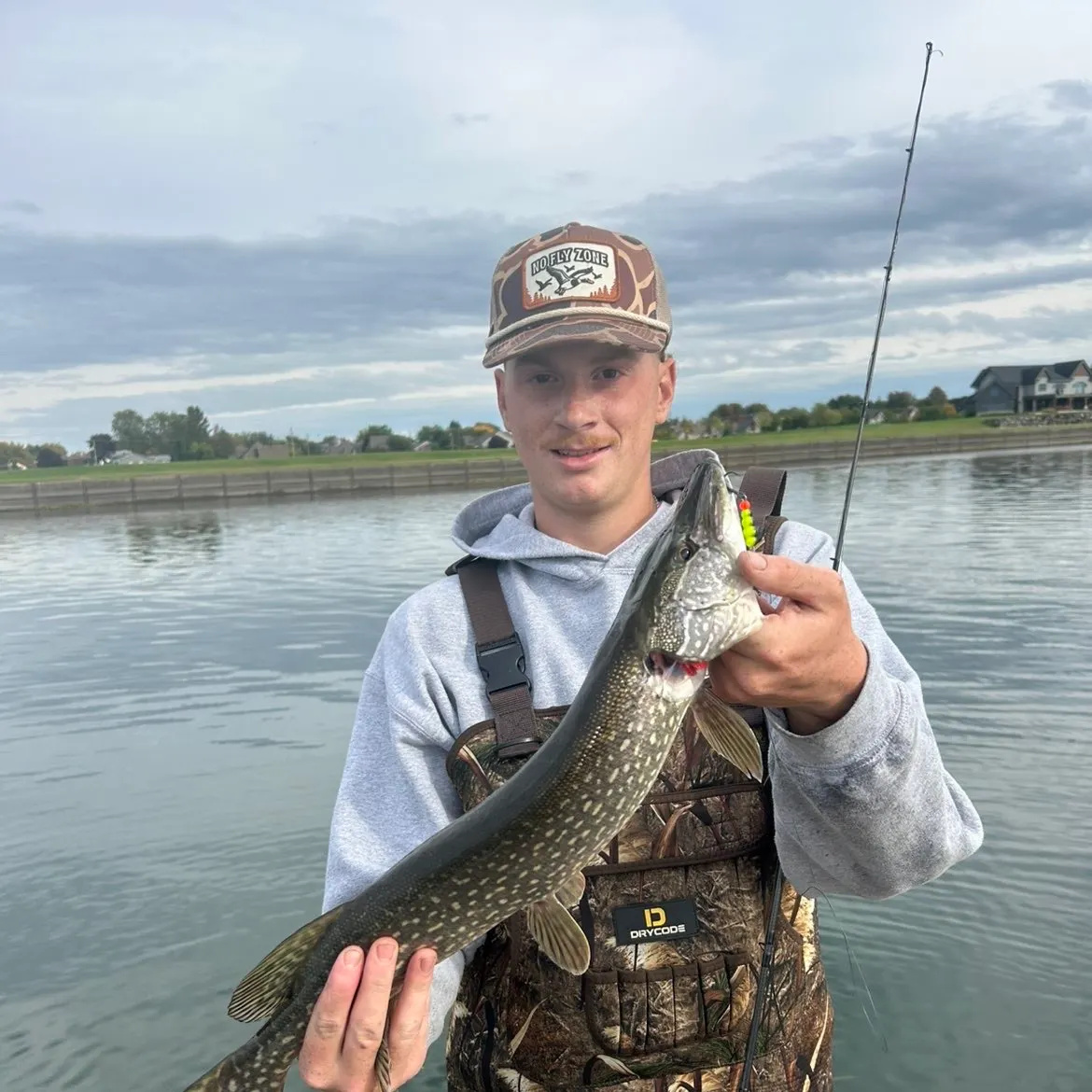 Northern pike caught on Fishbrain