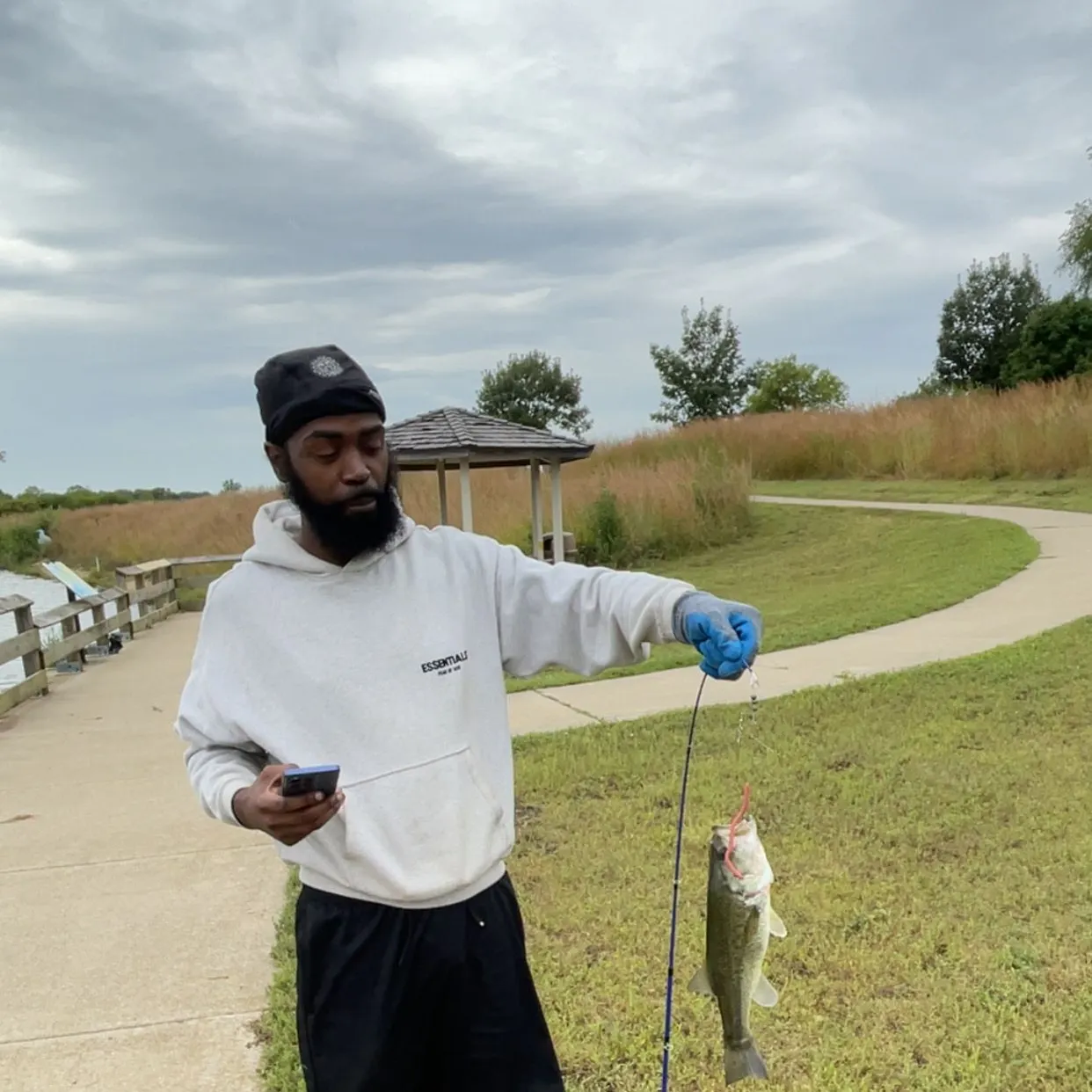 Largemouth bass caught on Fishbrain