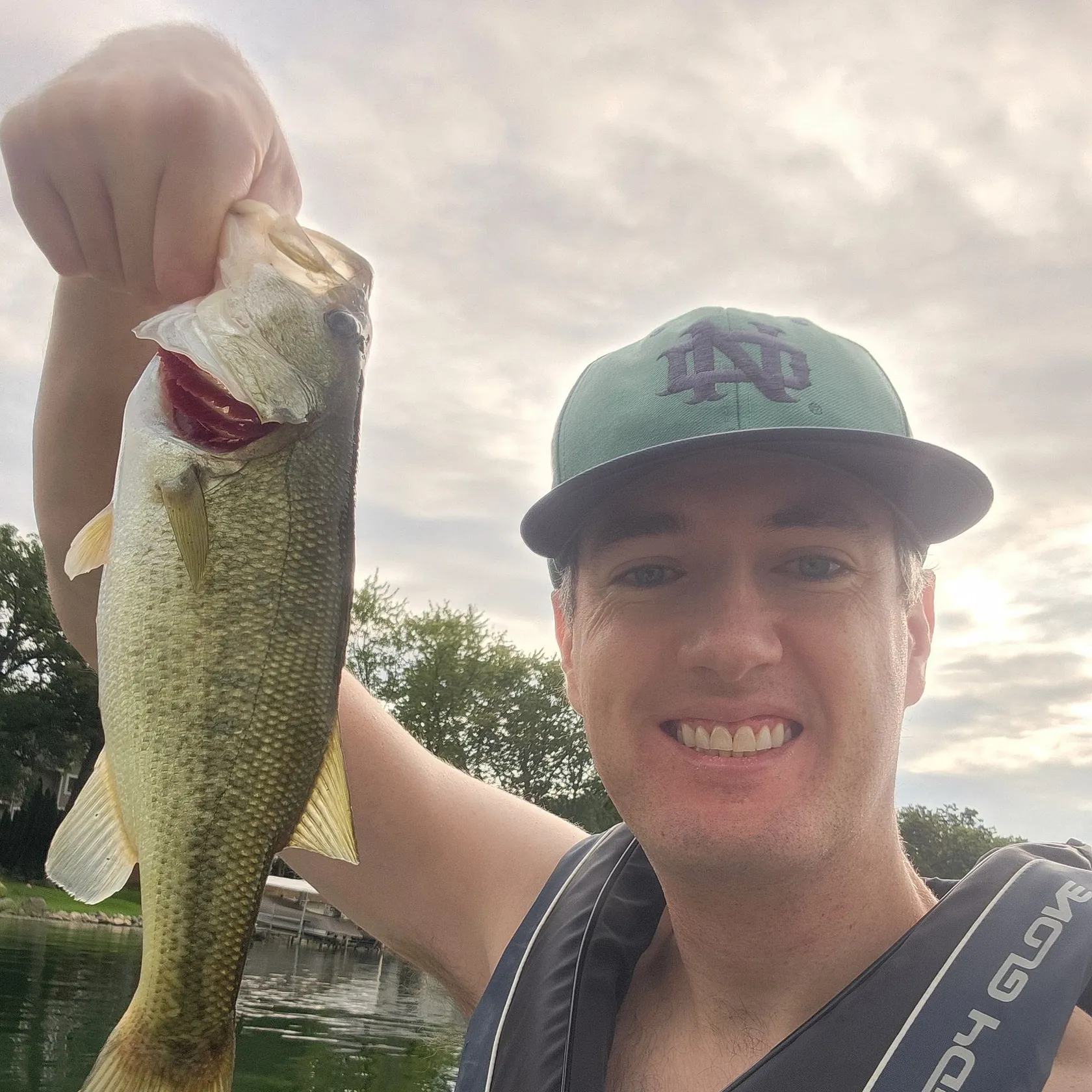 Largemouth bass caught on Fishbrain
