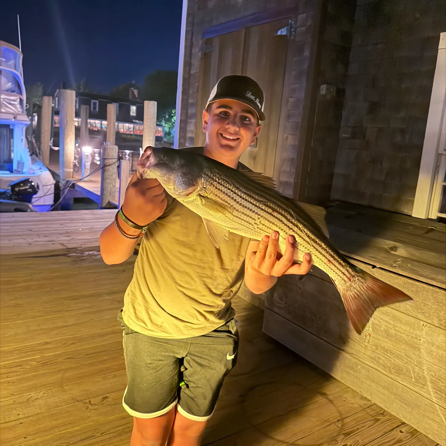 Striped bass caught on Fishbrain