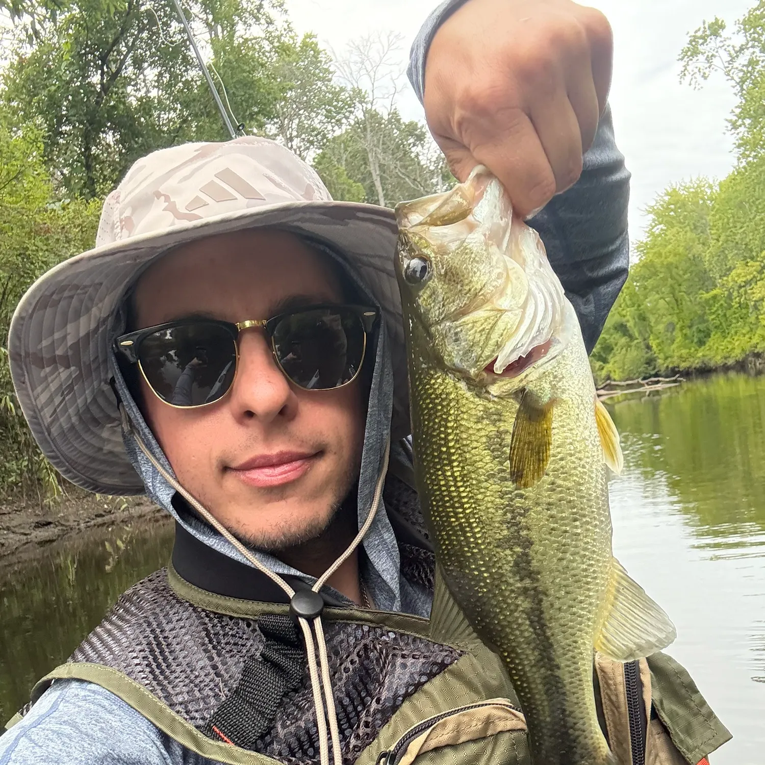 Largemouth bass caught on Fishbrain
