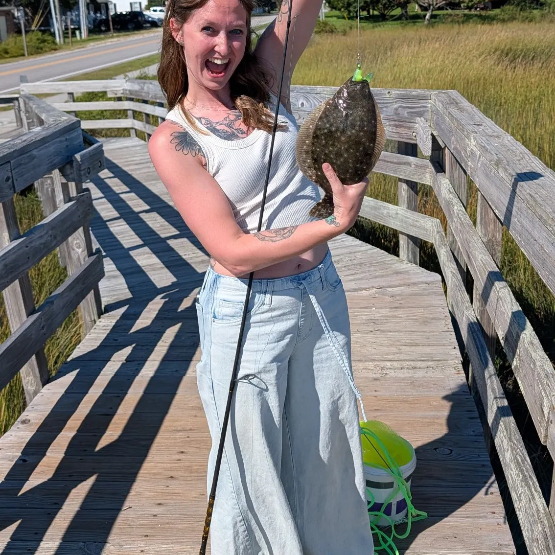 Summer flounder caught on Fishbrain