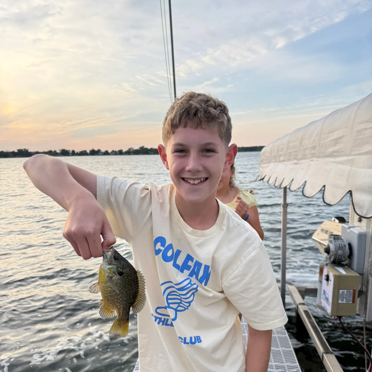 Green sunfish caught on Fishbrain