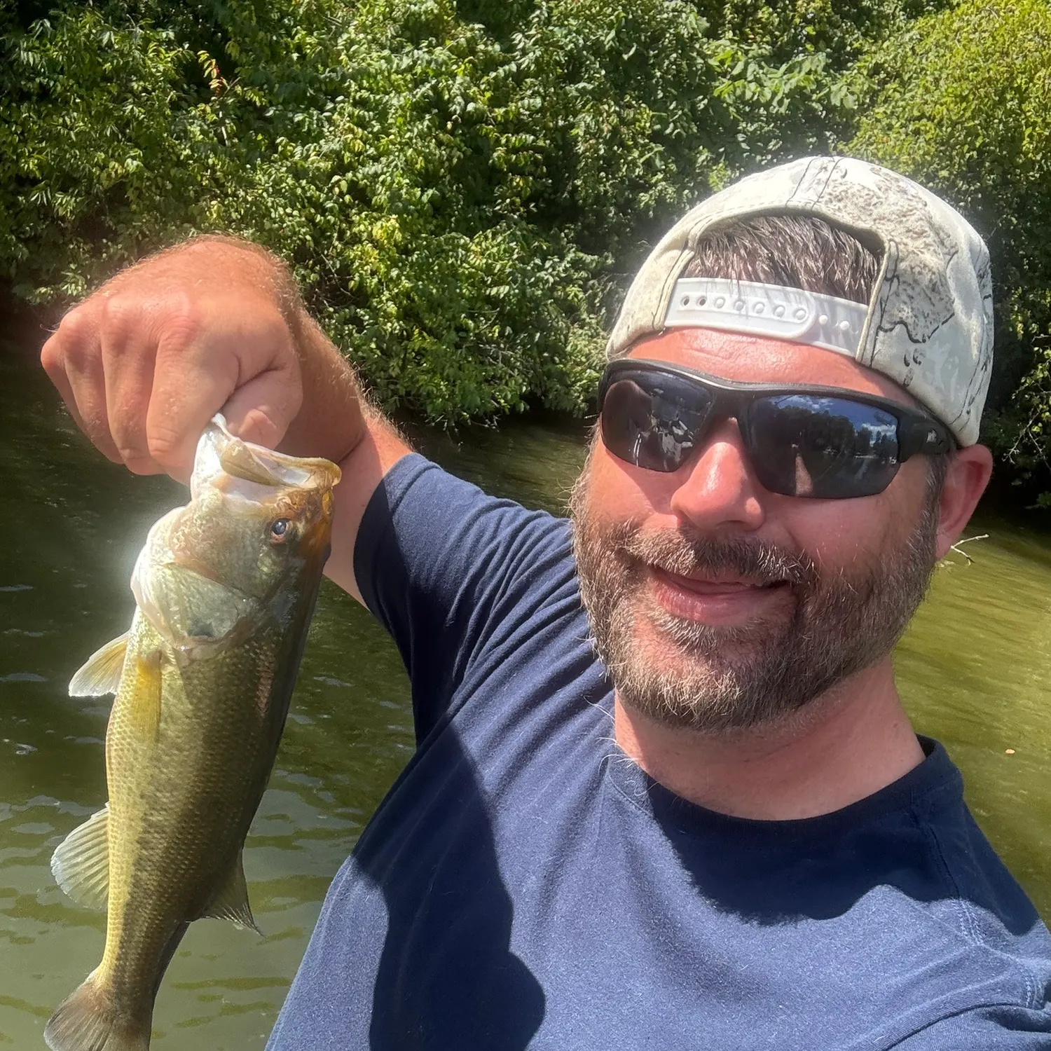 Largemouth bass caught on Fishbrain