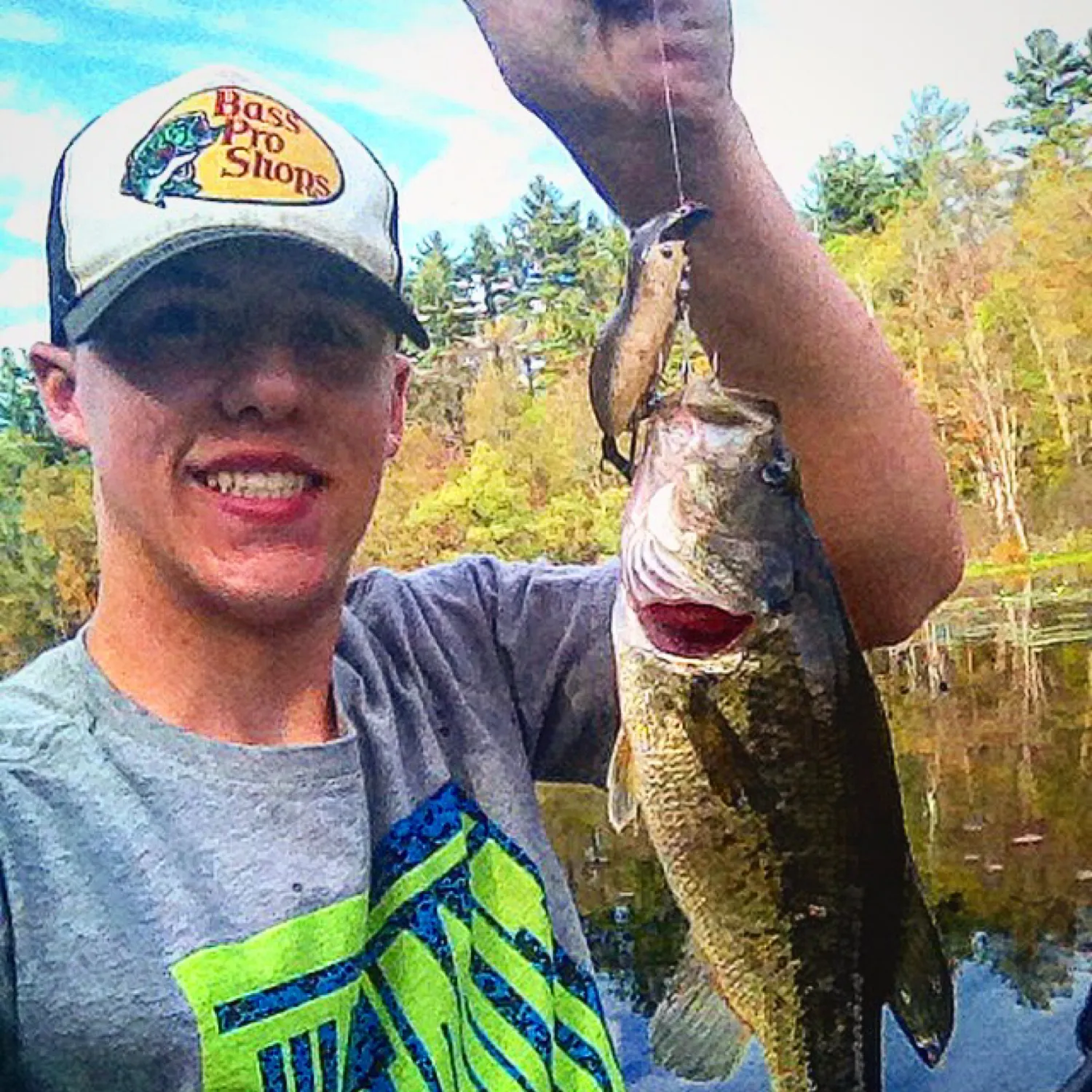 Largemouth bass caught on Fishbrain