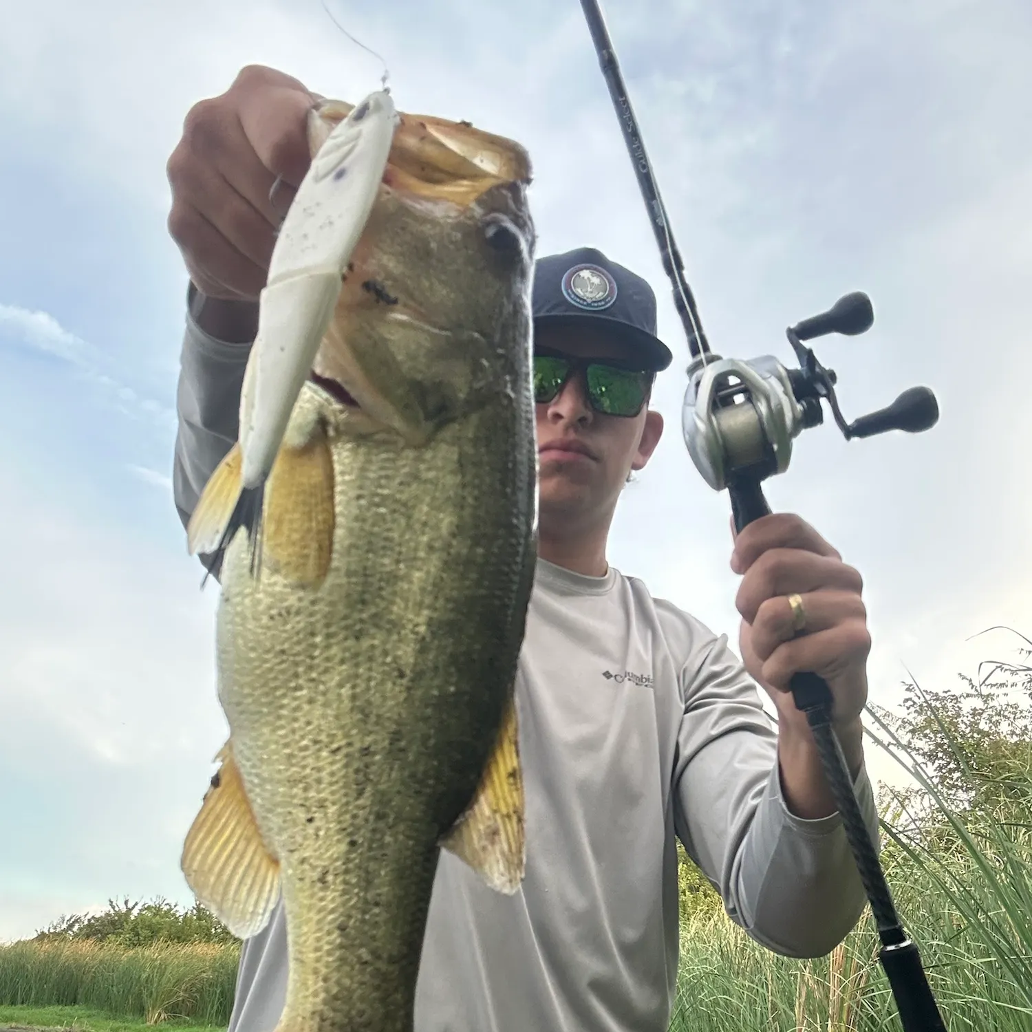 Largemouth bass caught on Fishbrain