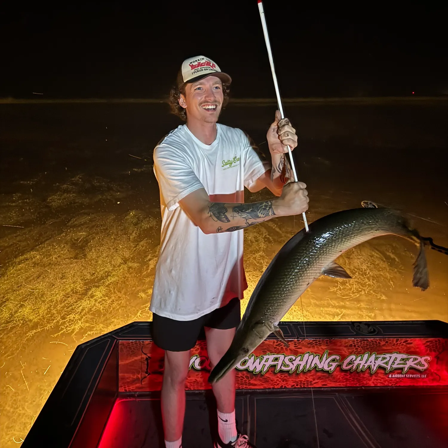 The most recent Alligator gar catches on Fishbrain
