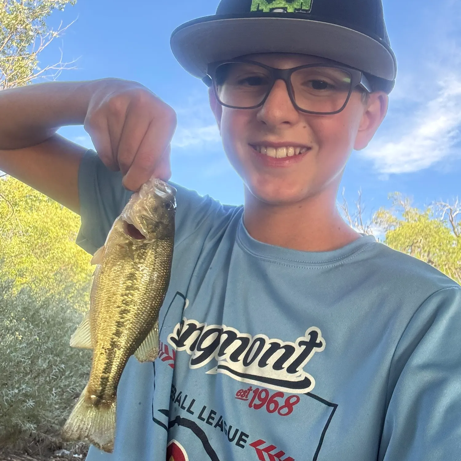 Largemouth bass caught on Fishbrain