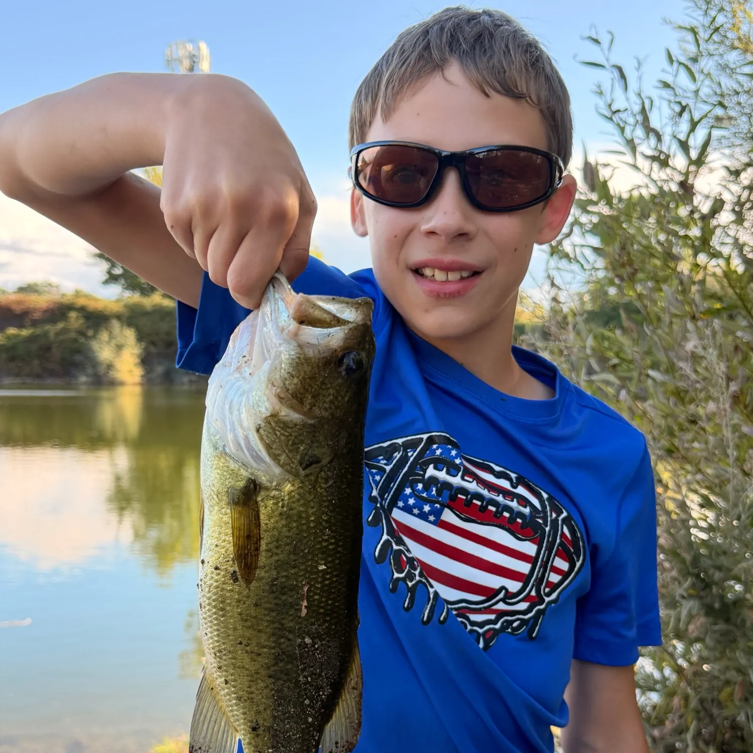 Largemouth bass caught on Fishbrain