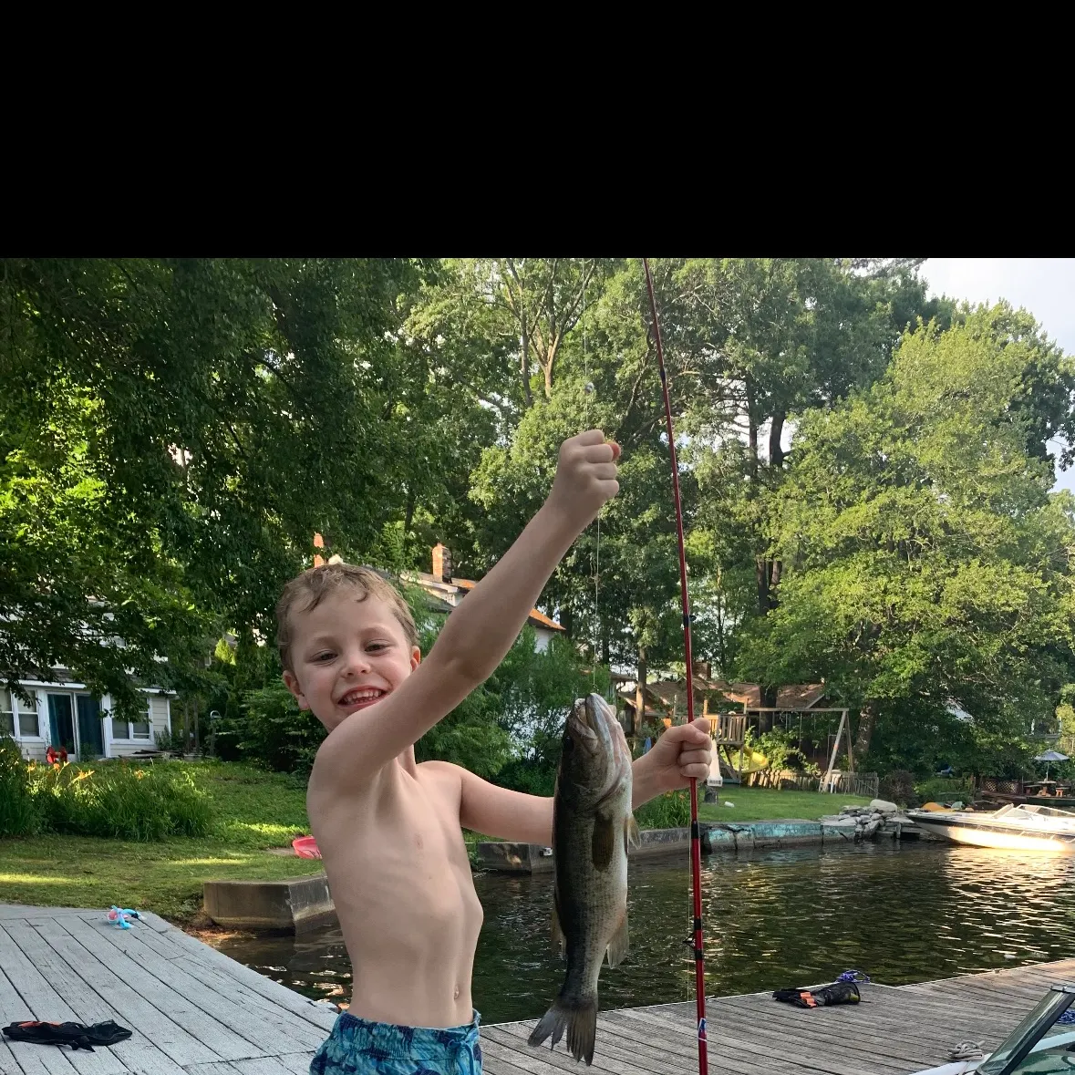 Largemouth bass caught on Fishbrain