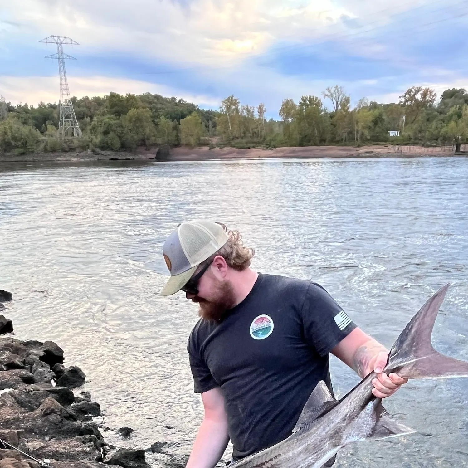 Paddlefish caught on Fishbrain
