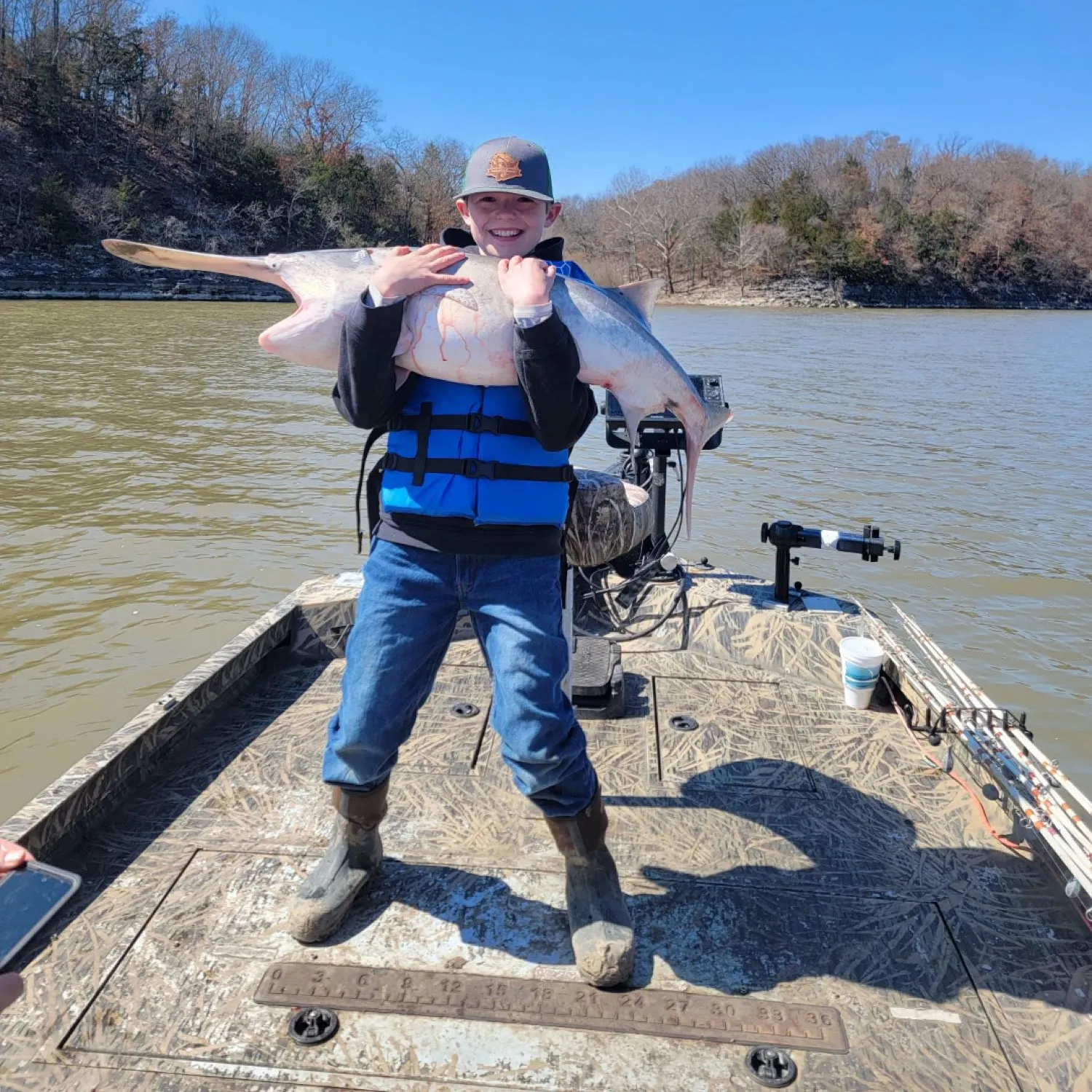 The most popular recent Paddlefish catch on Fishbrain