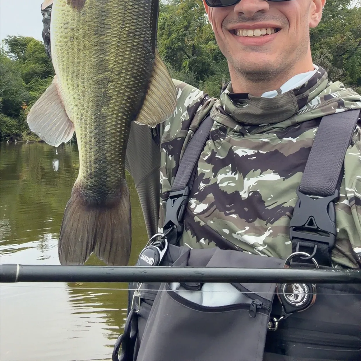 Largemouth bass caught on Fishbrain