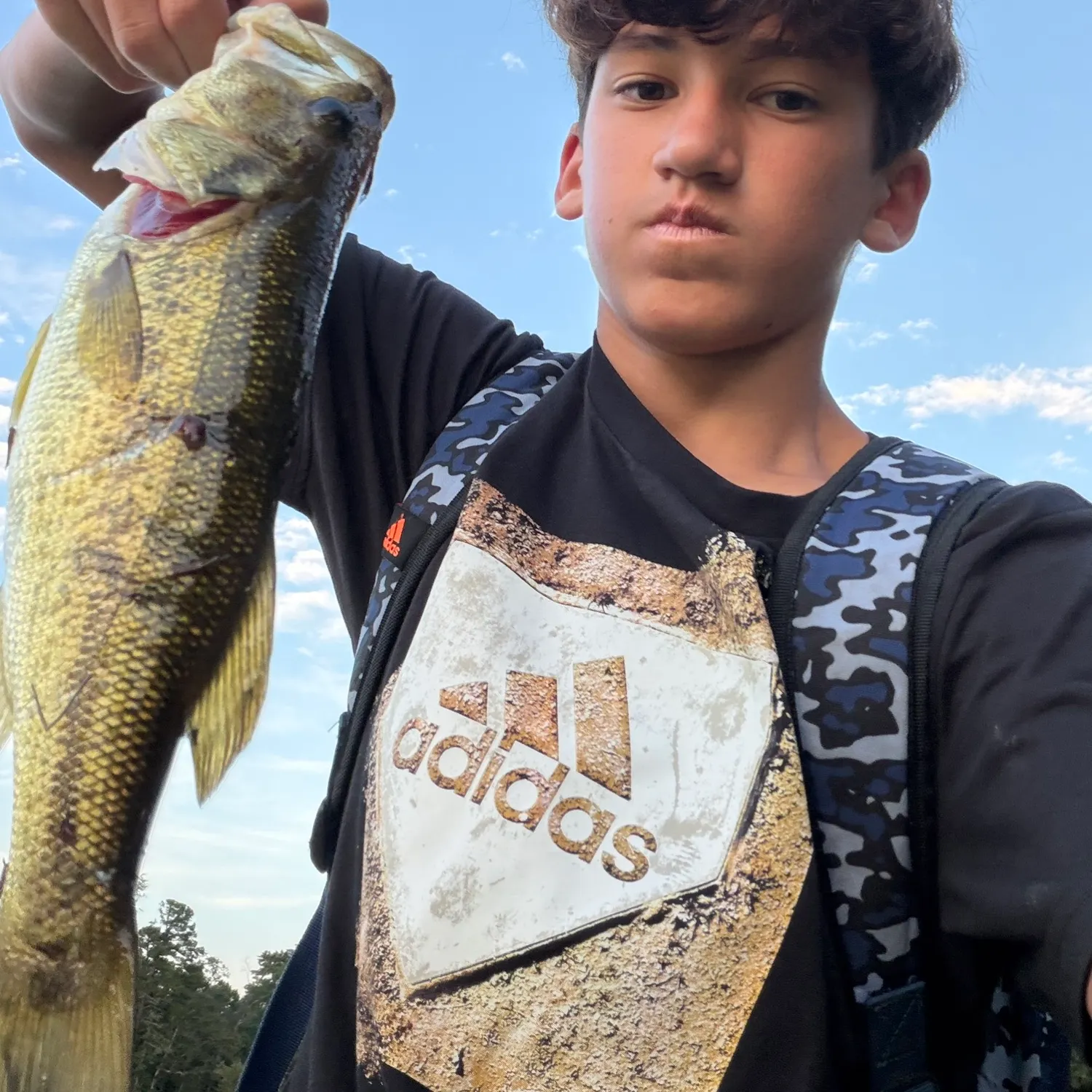 Largemouth bass caught on Fishbrain