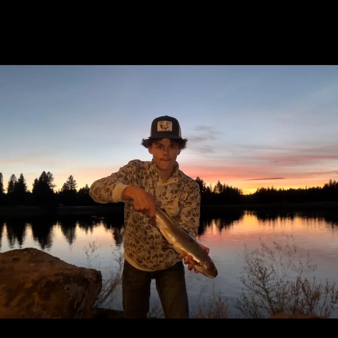 Rainbow trout caught on Fishbrain