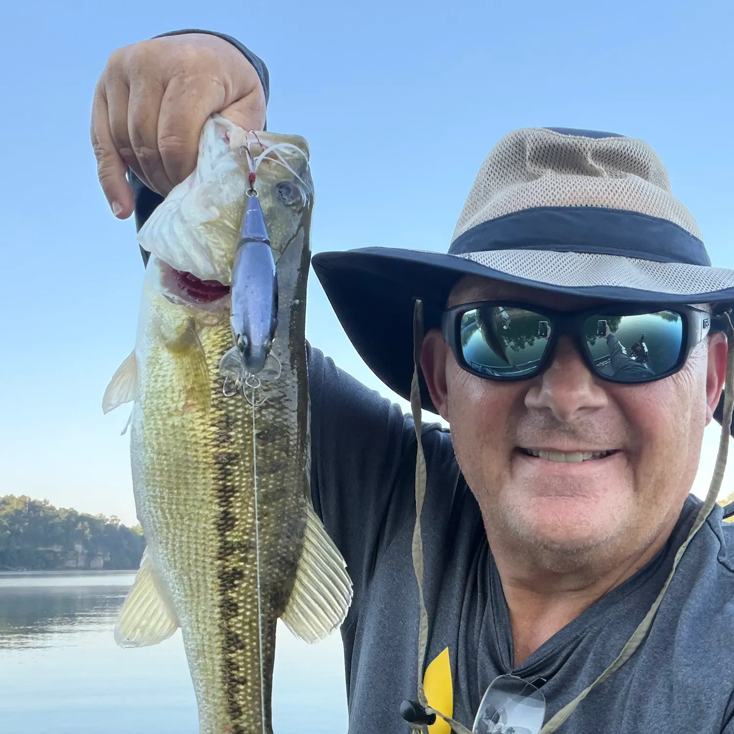 Spotted bass caught on Fishbrain