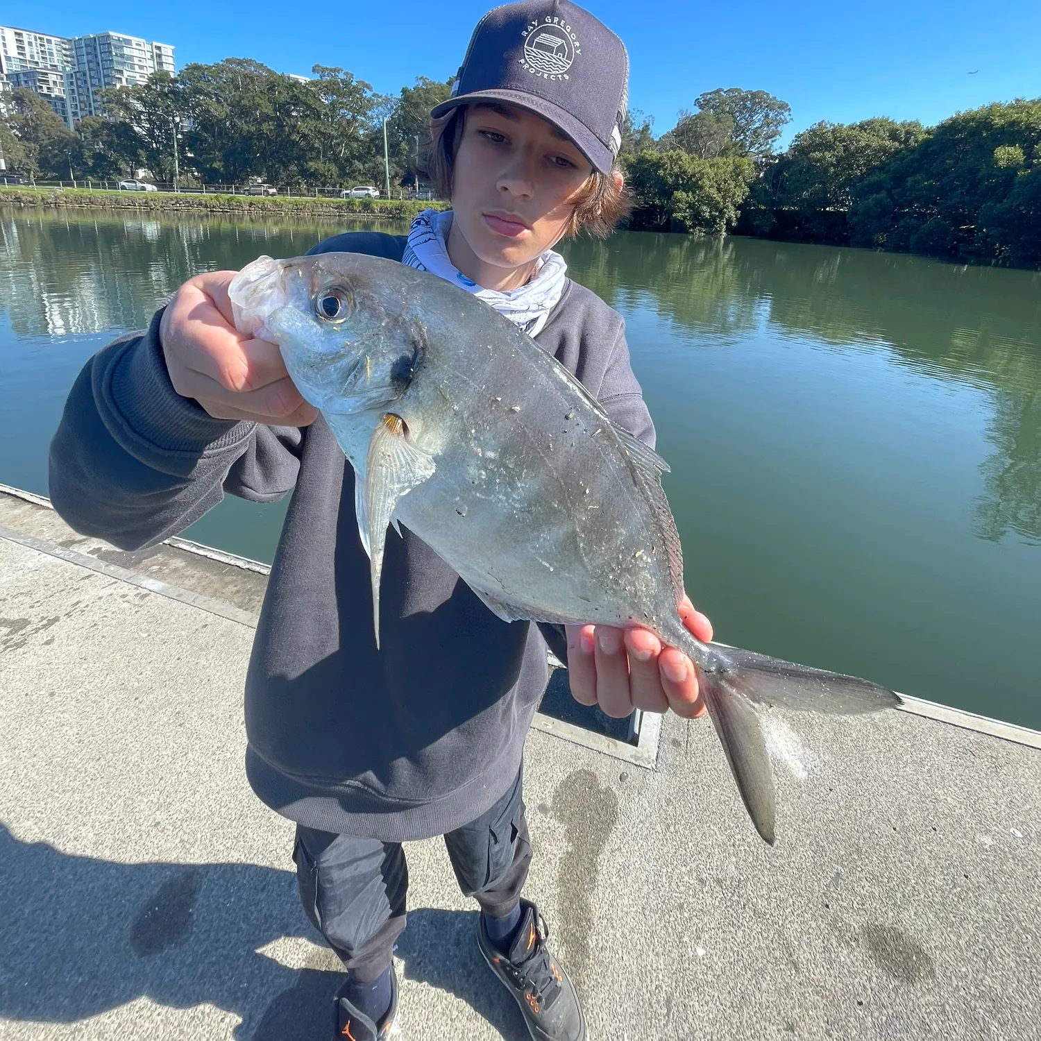 White trevally caught on Fishbrain