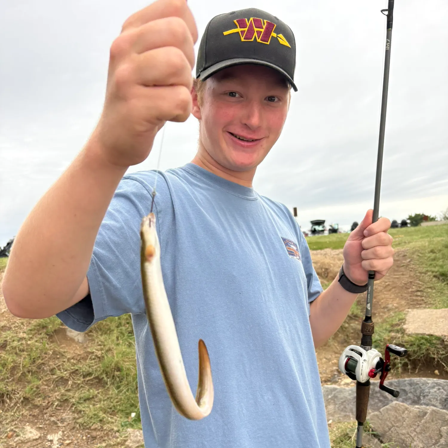 American eel caught on Fishbrain