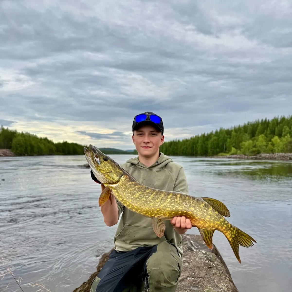 Northern pike caught on Fishbrain