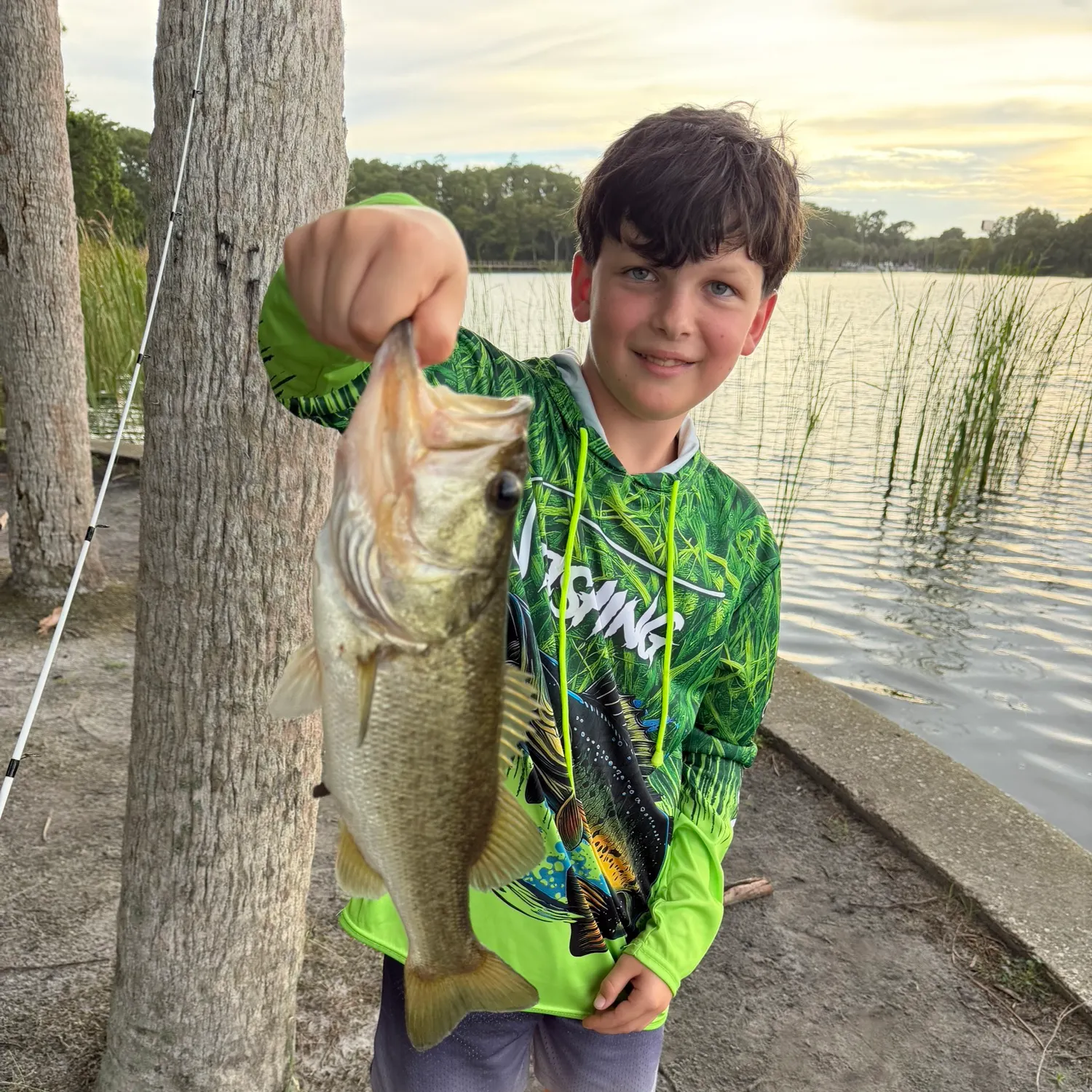 Largemouth bass caught on Fishbrain