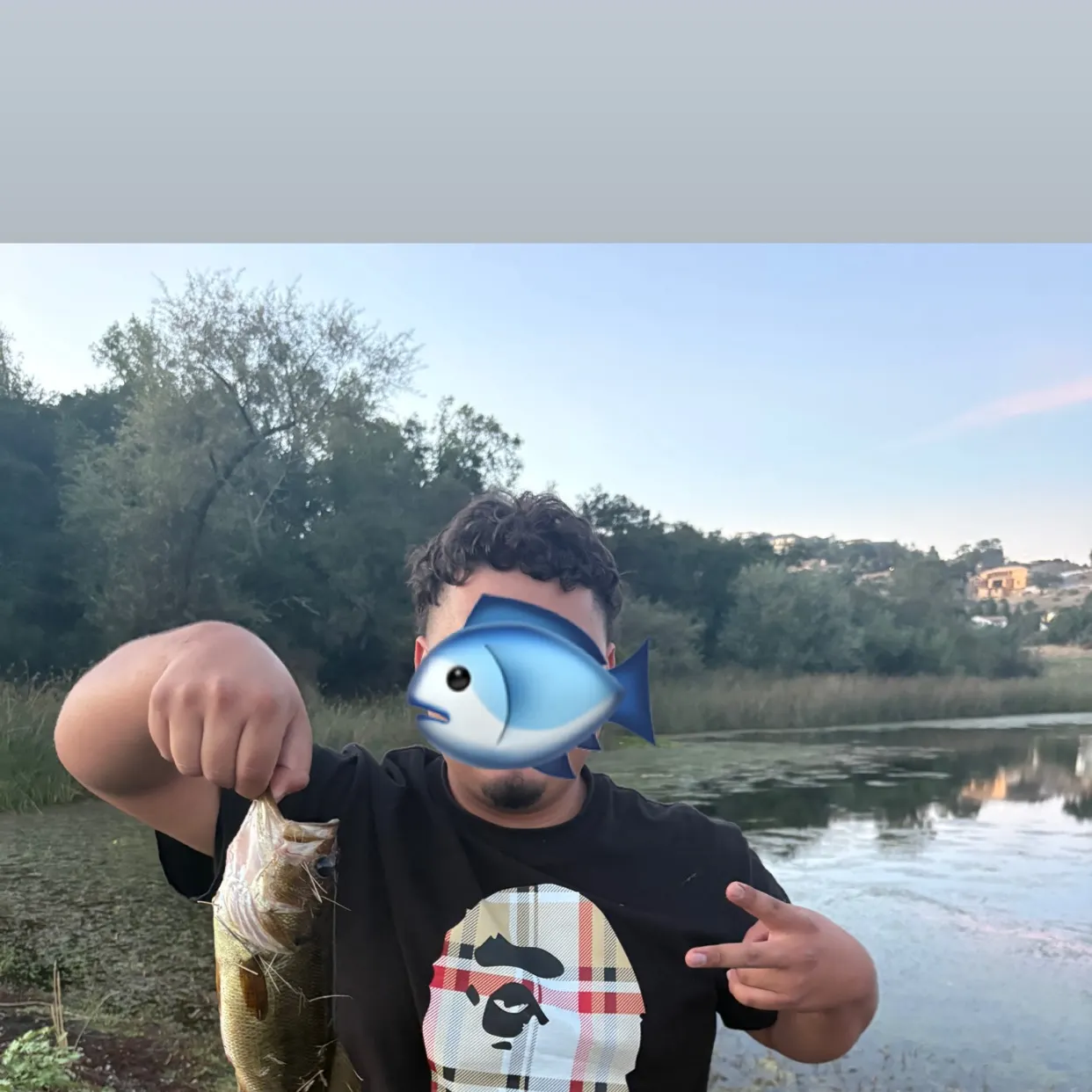 Largemouth bass caught on Fishbrain