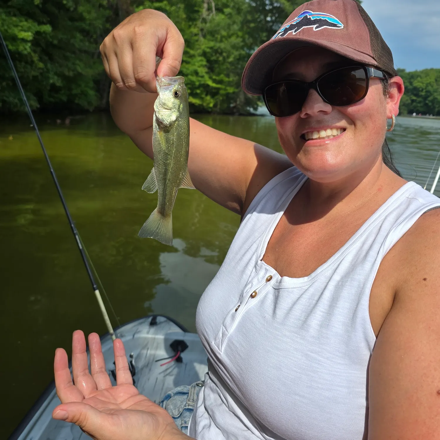 Largemouth bass caught on Fishbrain