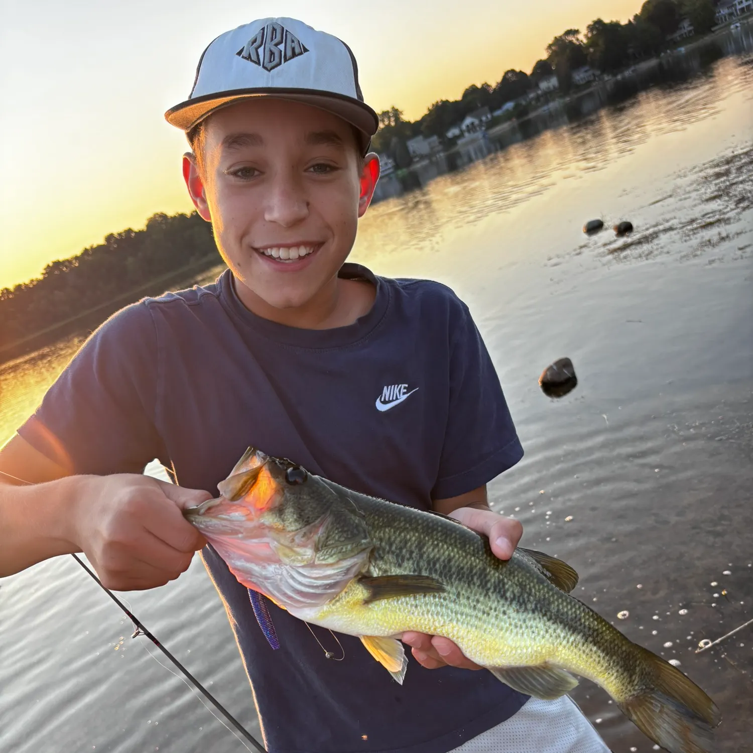 Largemouth bass caught on Fishbrain