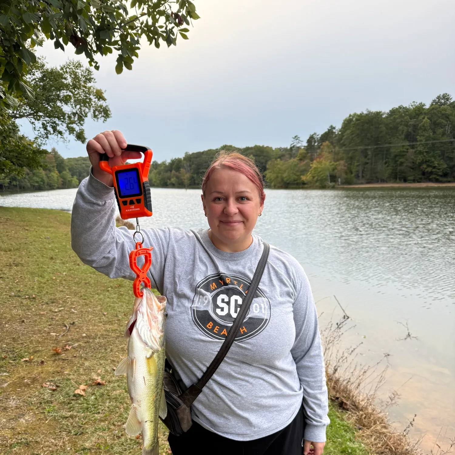 Largemouth bass caught on Fishbrain