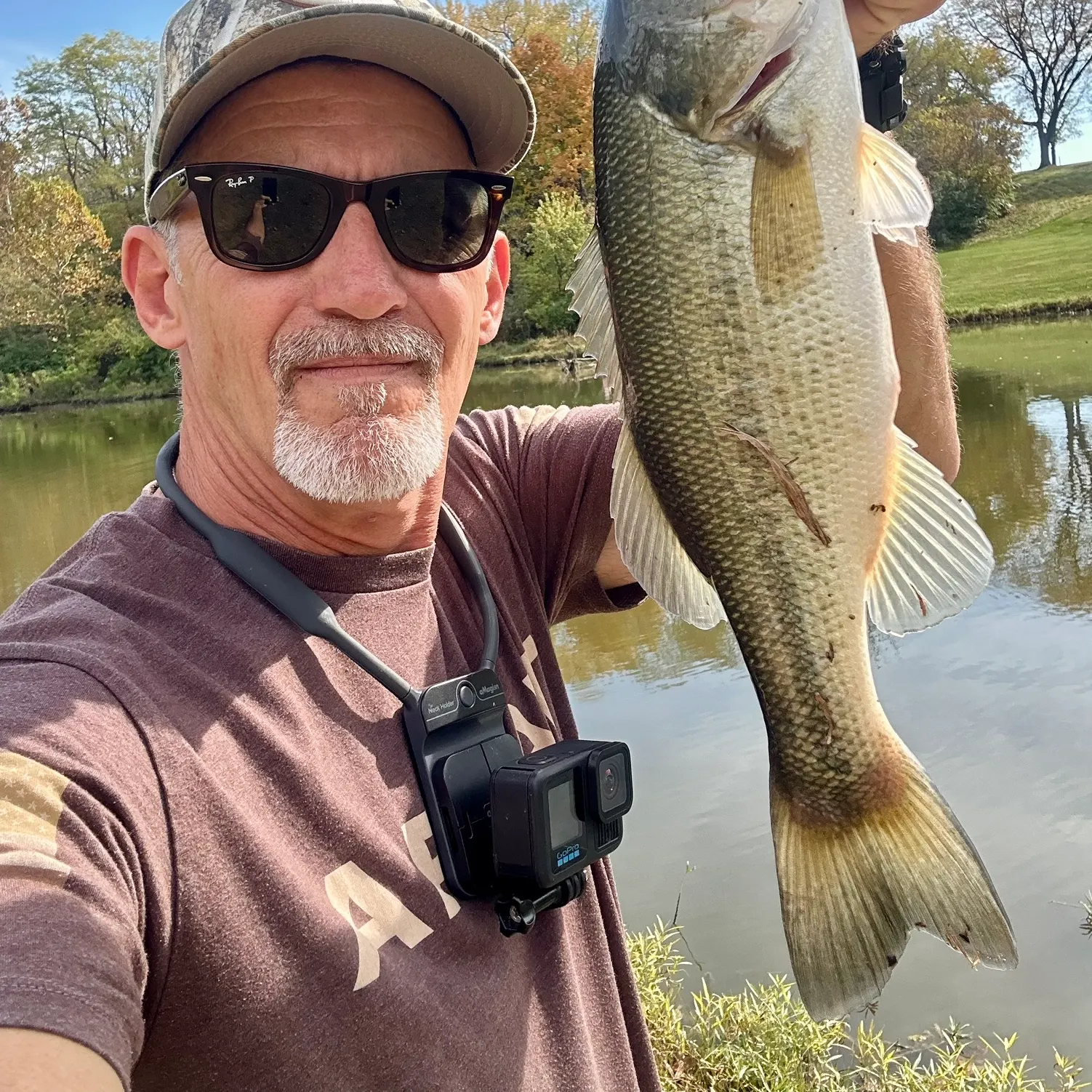 Largemouth bass caught on Fishbrain