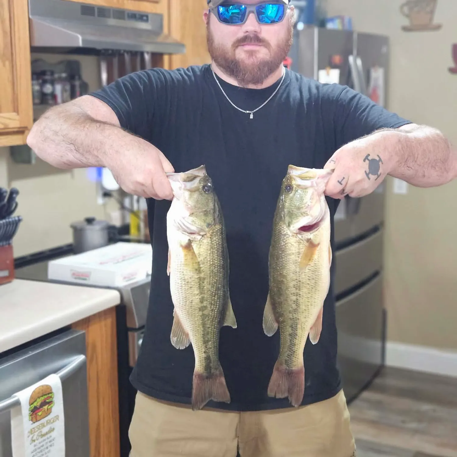 Largemouth bass caught on Fishbrain