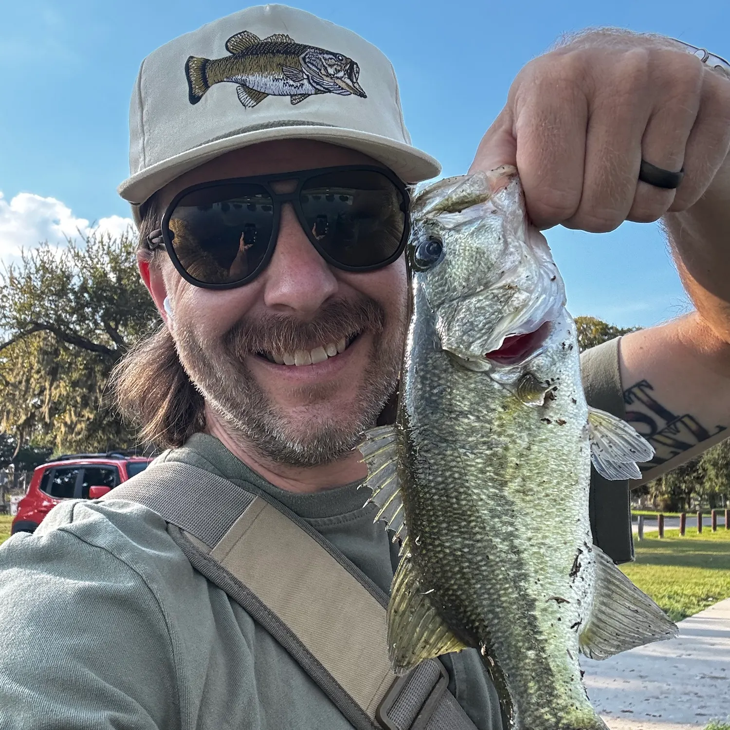 Largemouth bass caught on Fishbrain